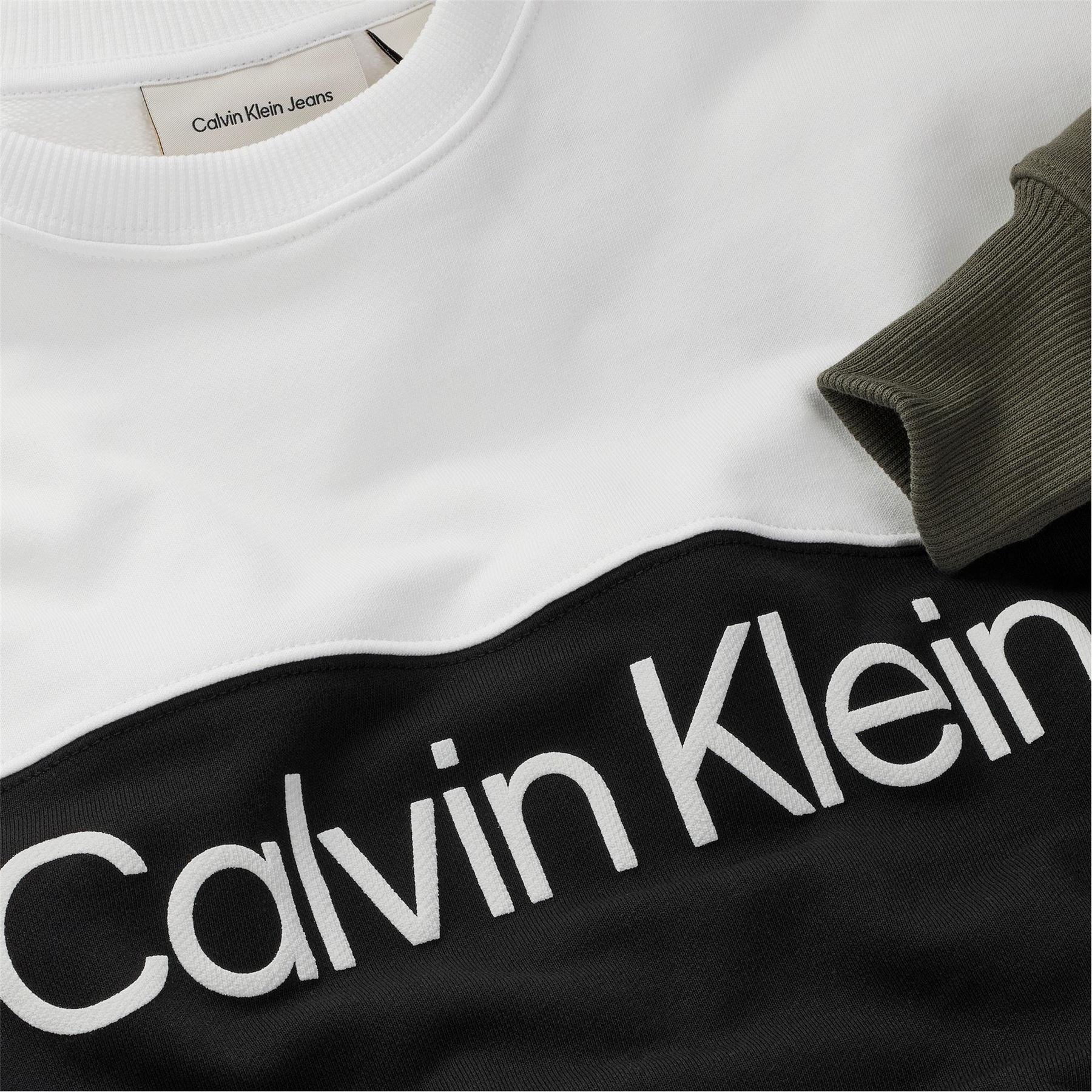 Calvin Klein Jeans Block Relaxed Fit Crew Sweatshirt