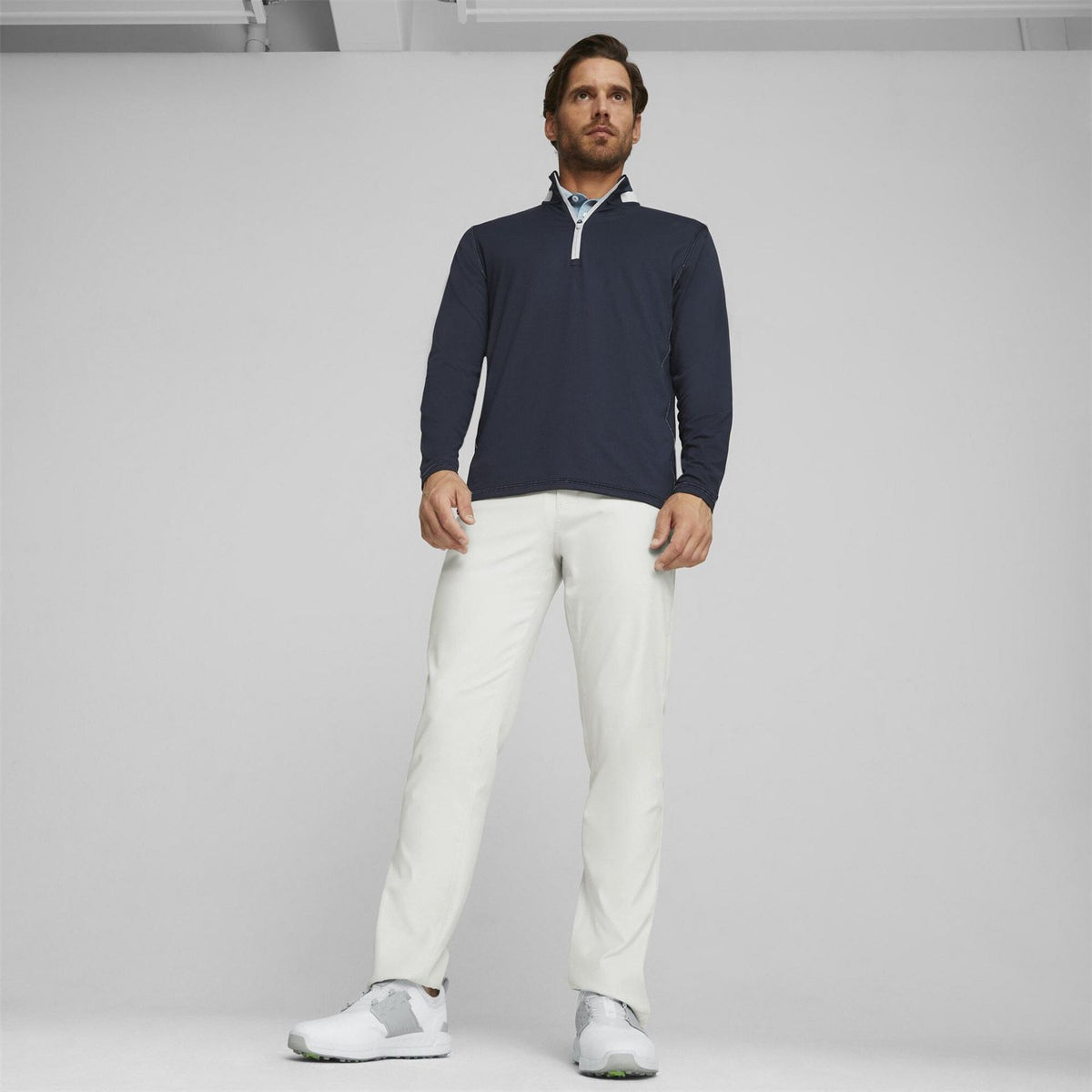 Puma Mens Lightweight Quarter Zip Jumper