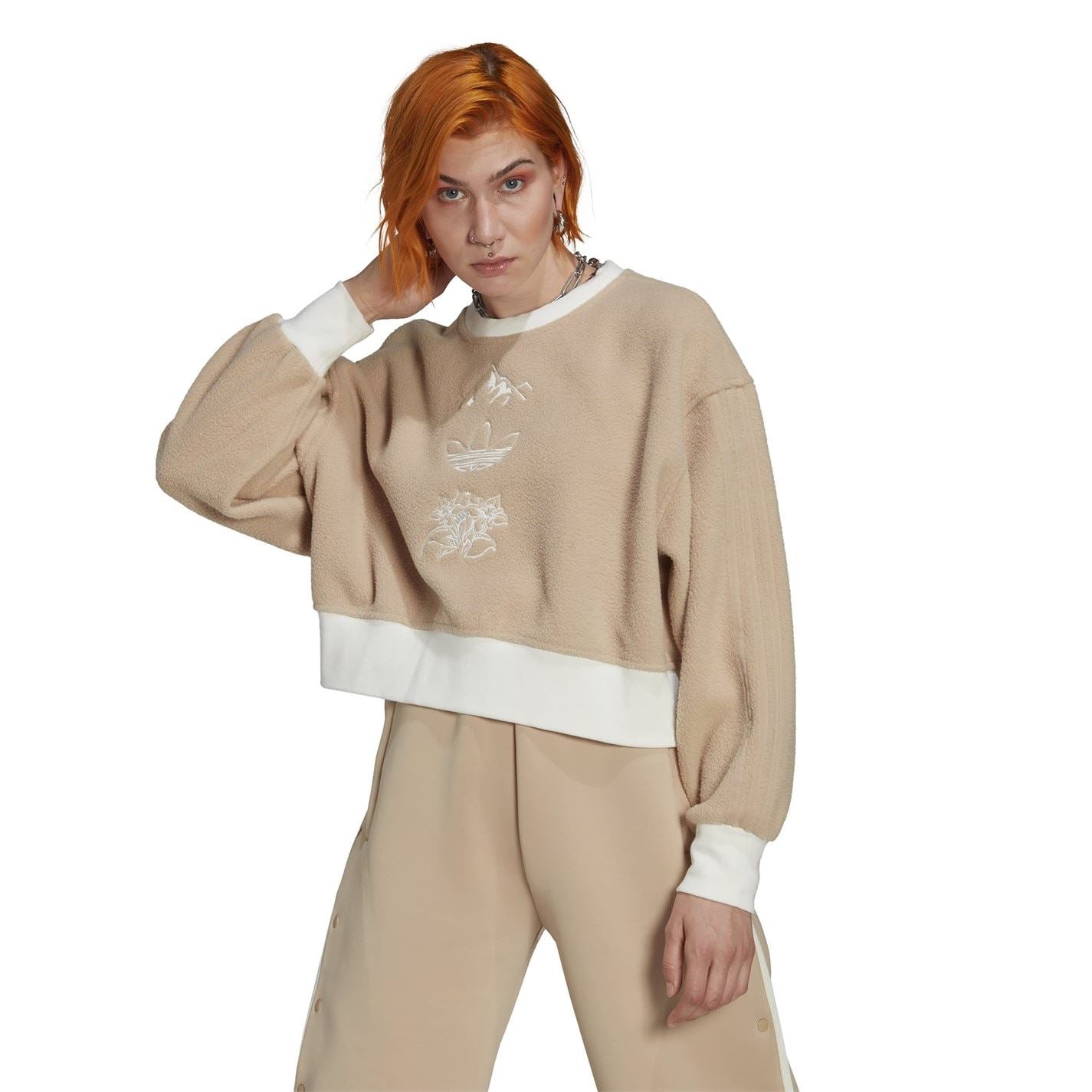 adidas Originals Graphic Crew Neck Relaxed Fit Sweatshirt