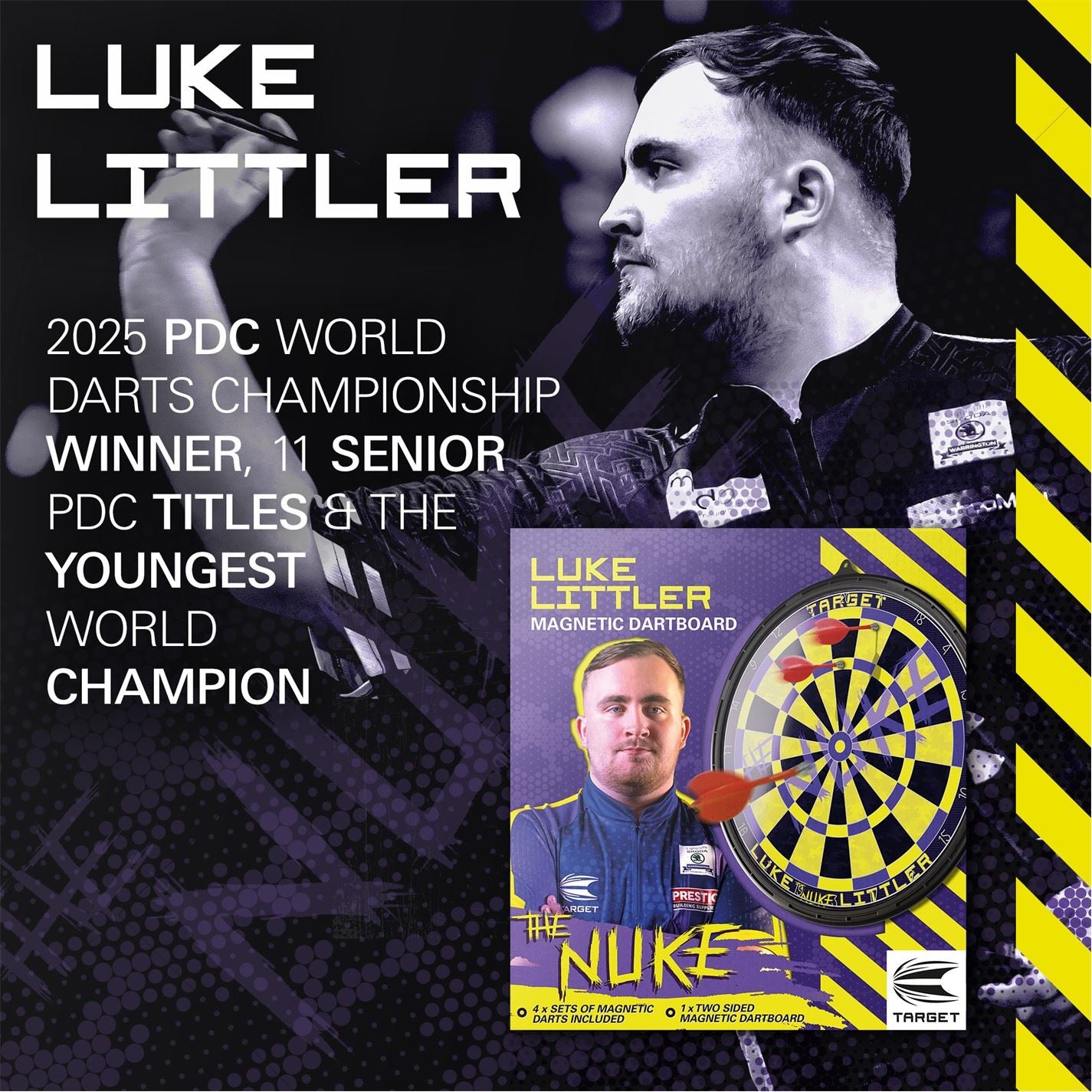 Target Darts Luke Littler Magnetic Dartboard