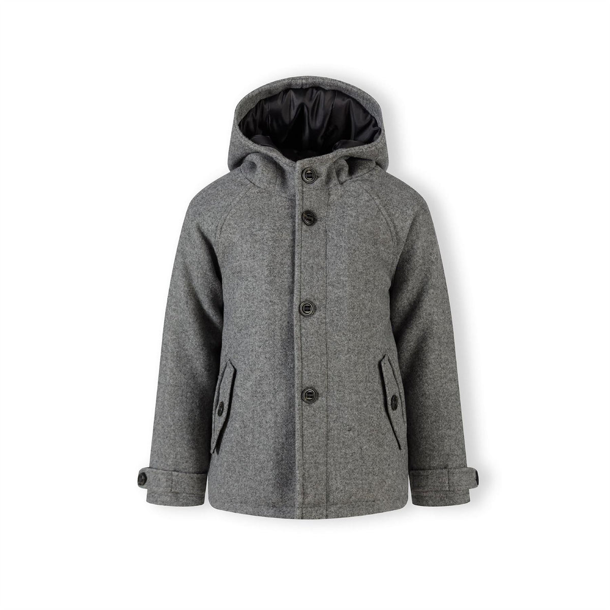 Minoti Boys Coat Button Fastening Grey