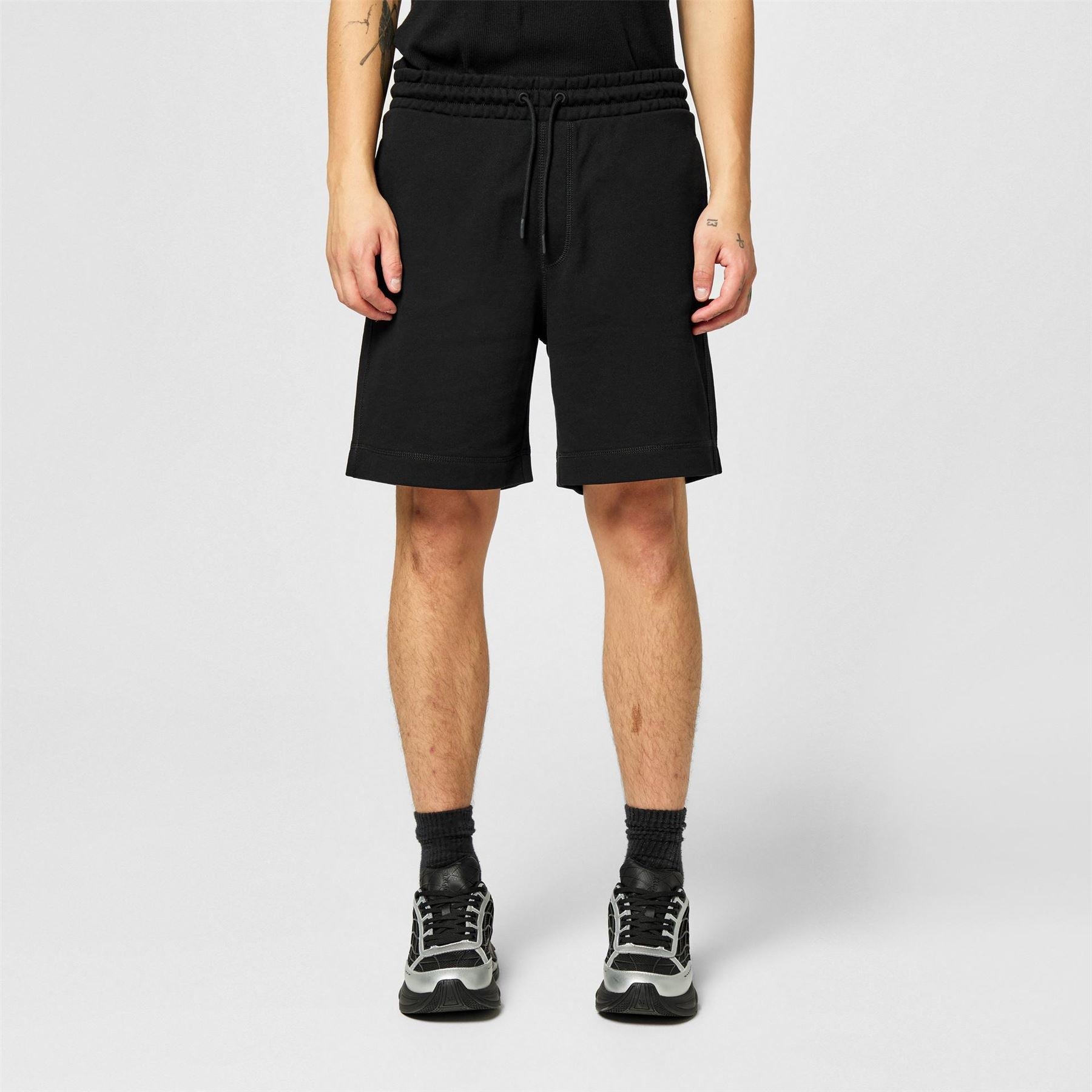 Boss Orange Mid Length Elasticated Drawstring Fleece Shorts
