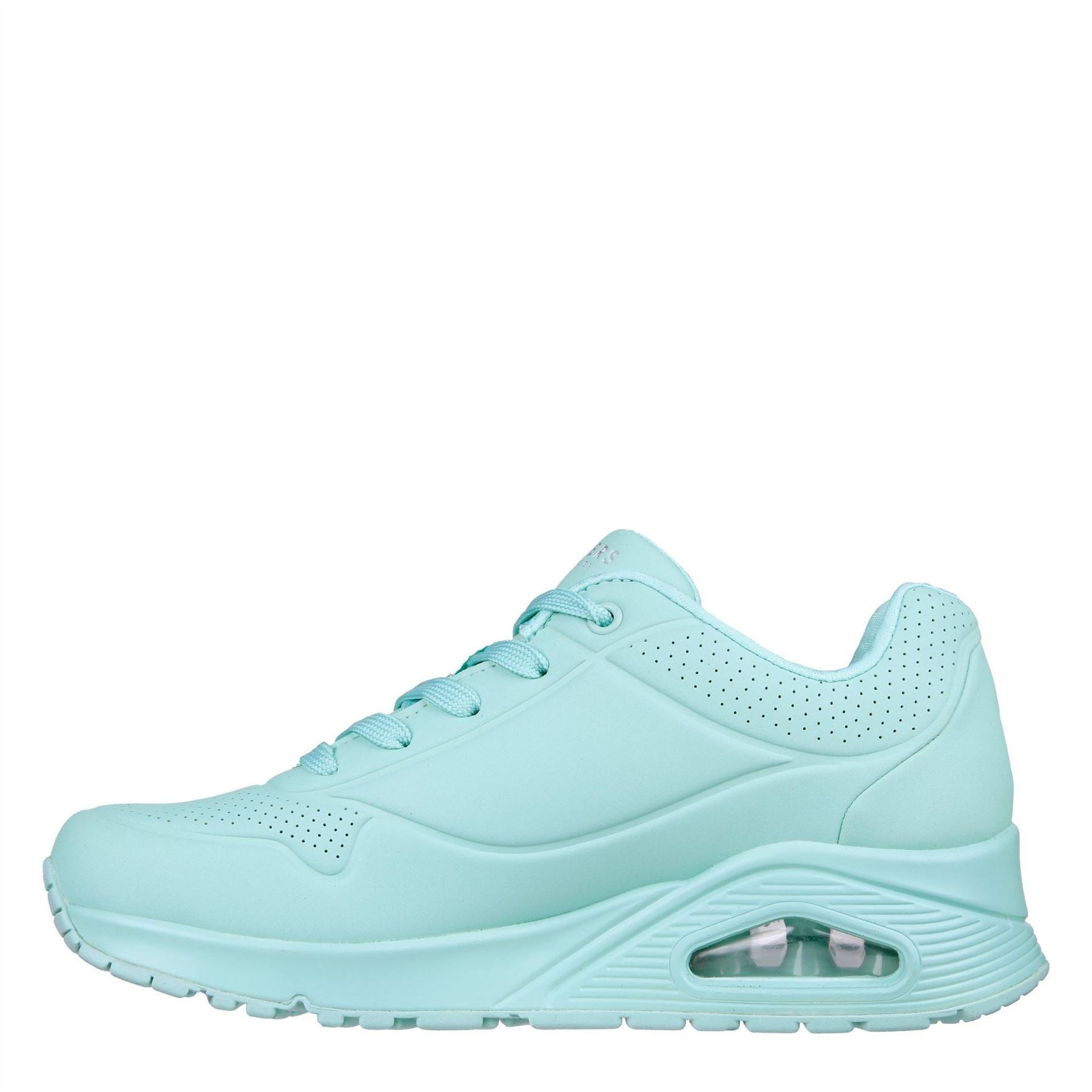 Skechers Womens Pastel Durabuck Lace Up Fash Low Top Trainers