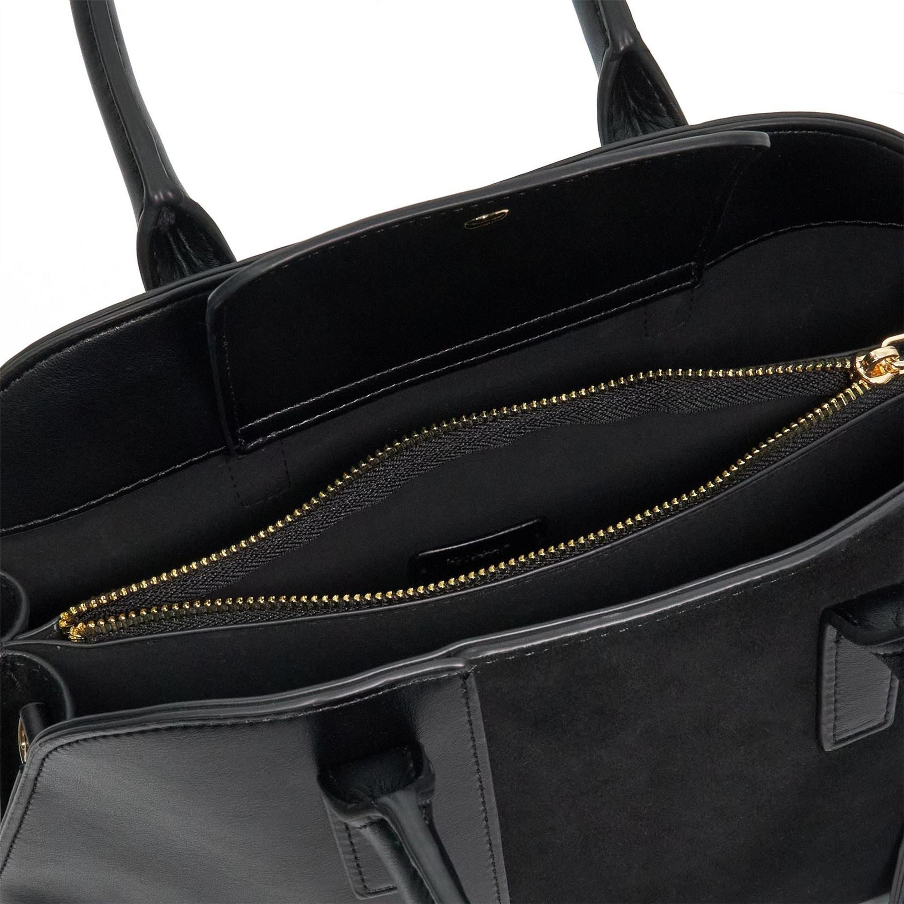Dune London Dandelions Rectangle Shape Gold Tone Tote with Charm