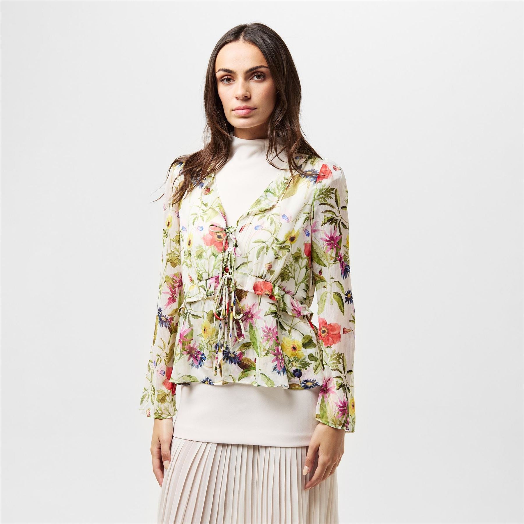 French Connection Fc Monica Long Sleeve Blouse