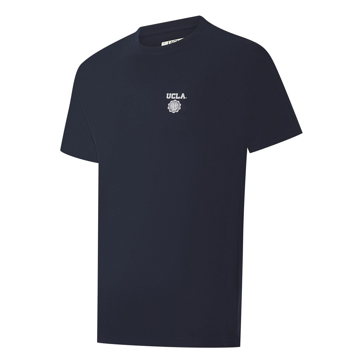 UCLA Logo Print Embroidered Regular Fit Short Sleeve Crew Neck T-Shirt