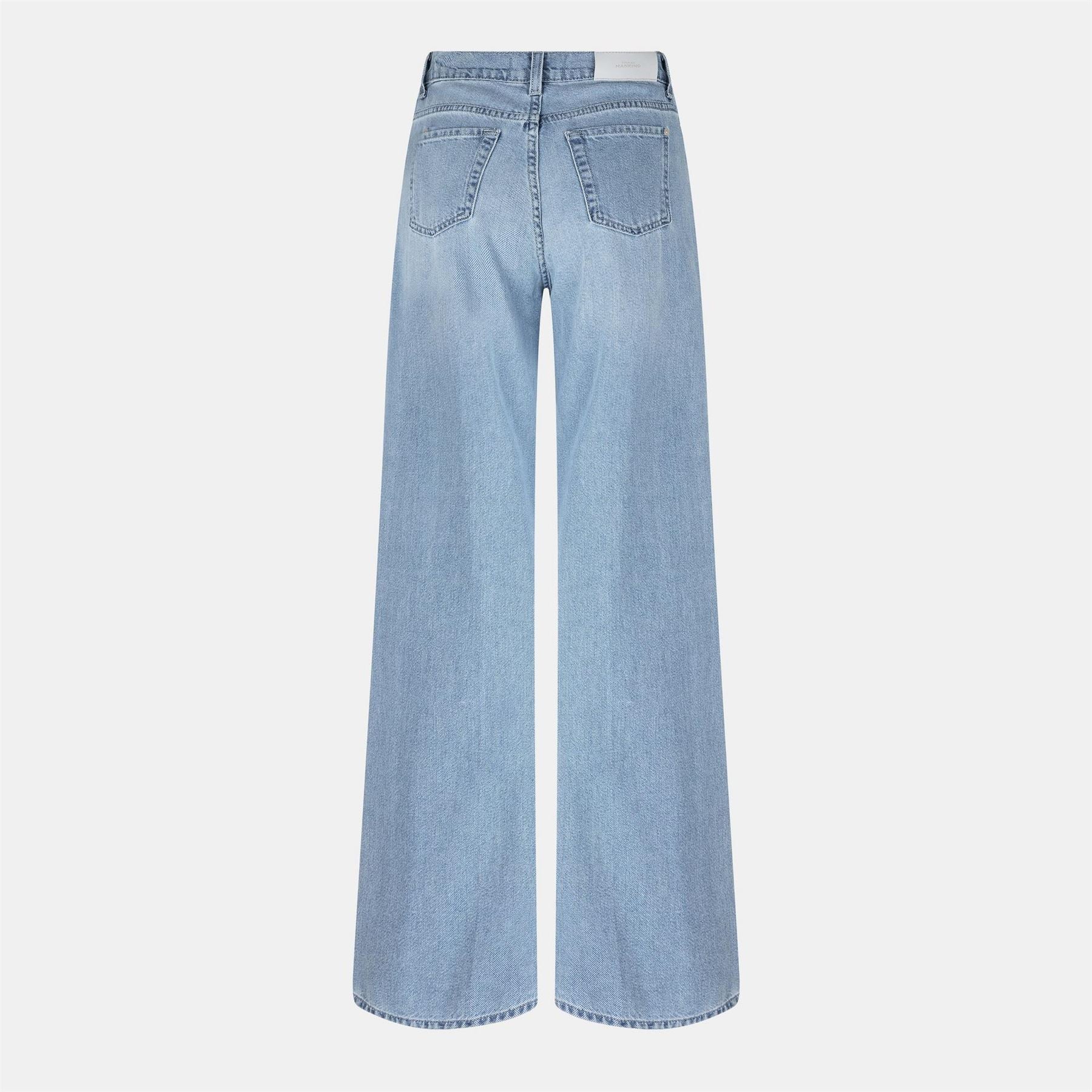 7 For All Mankind Lotta Light Wash Patterned Wide Leg Jeans