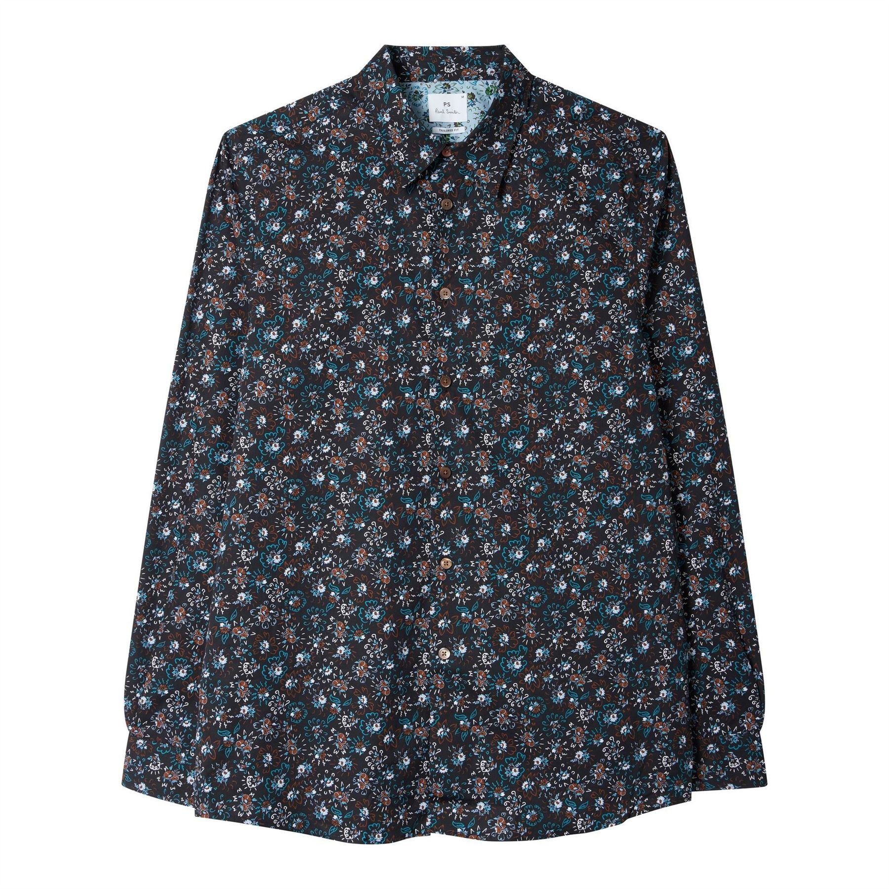 PS Paul Smith Floral Collared Neck Long Sleeve Shirt