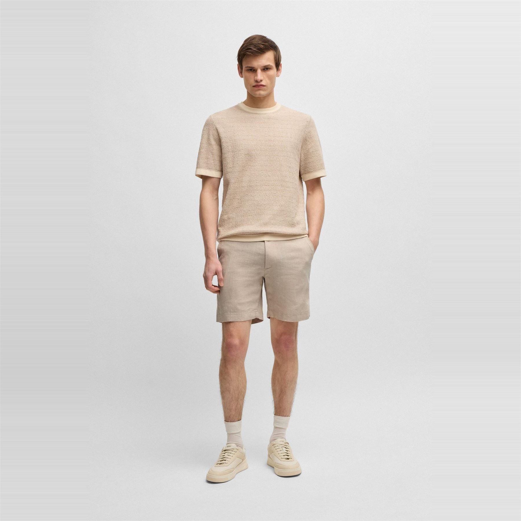 Boss Lightweight Mid Length Chino Shorts