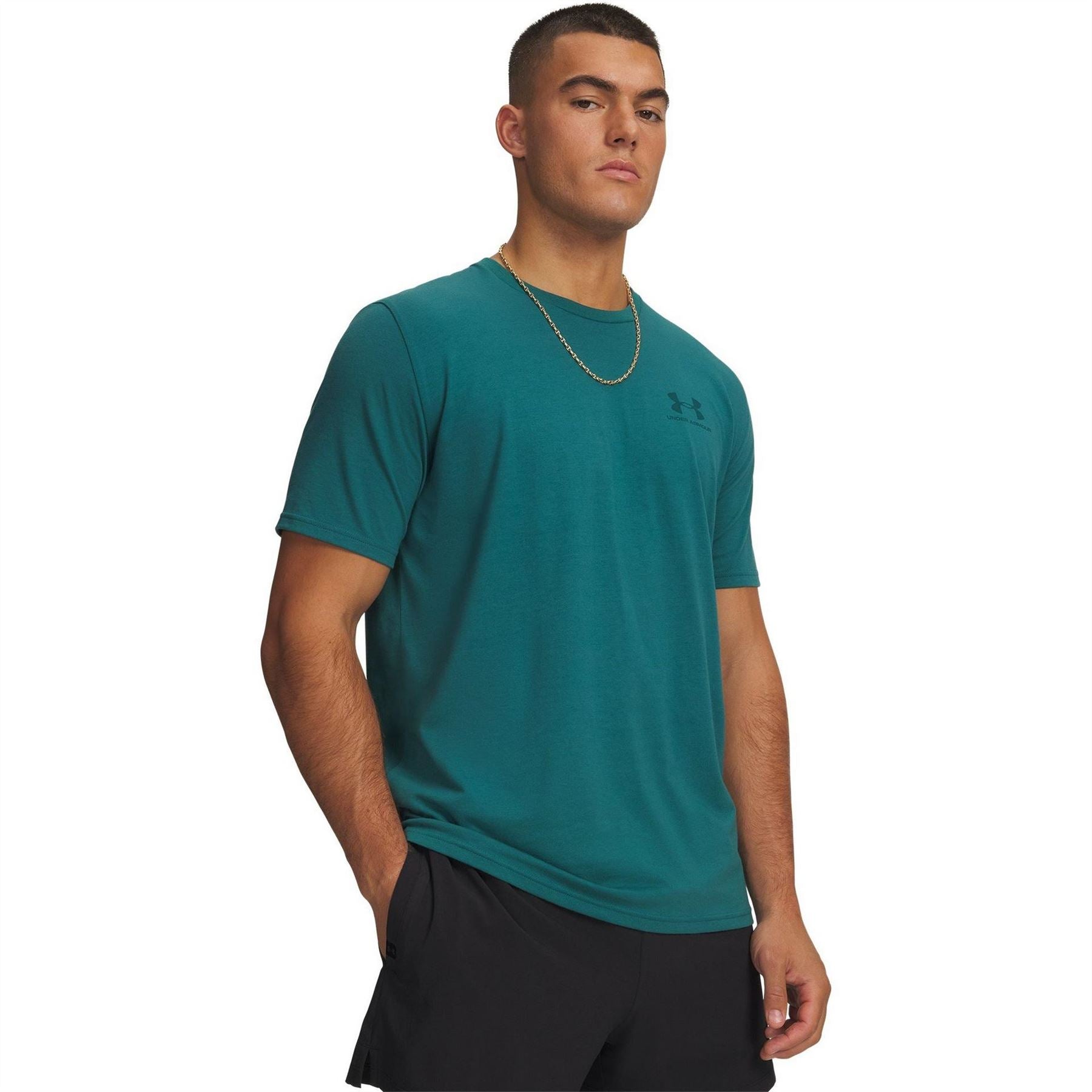Under Armour Mens Armour Ua Left Chest Logo Short Sleeve