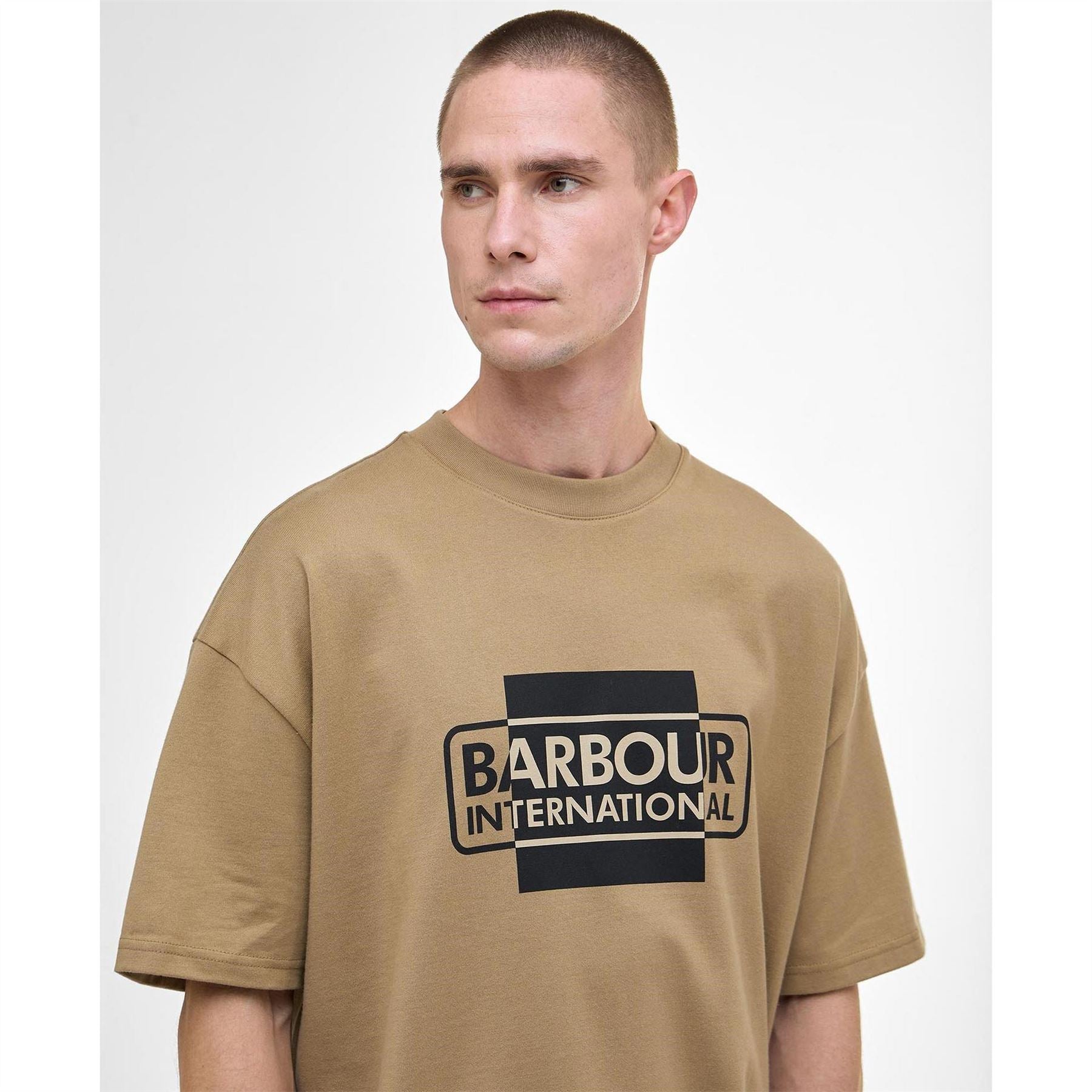 Barbour International Sleeved Cotton Divide T-Shirt