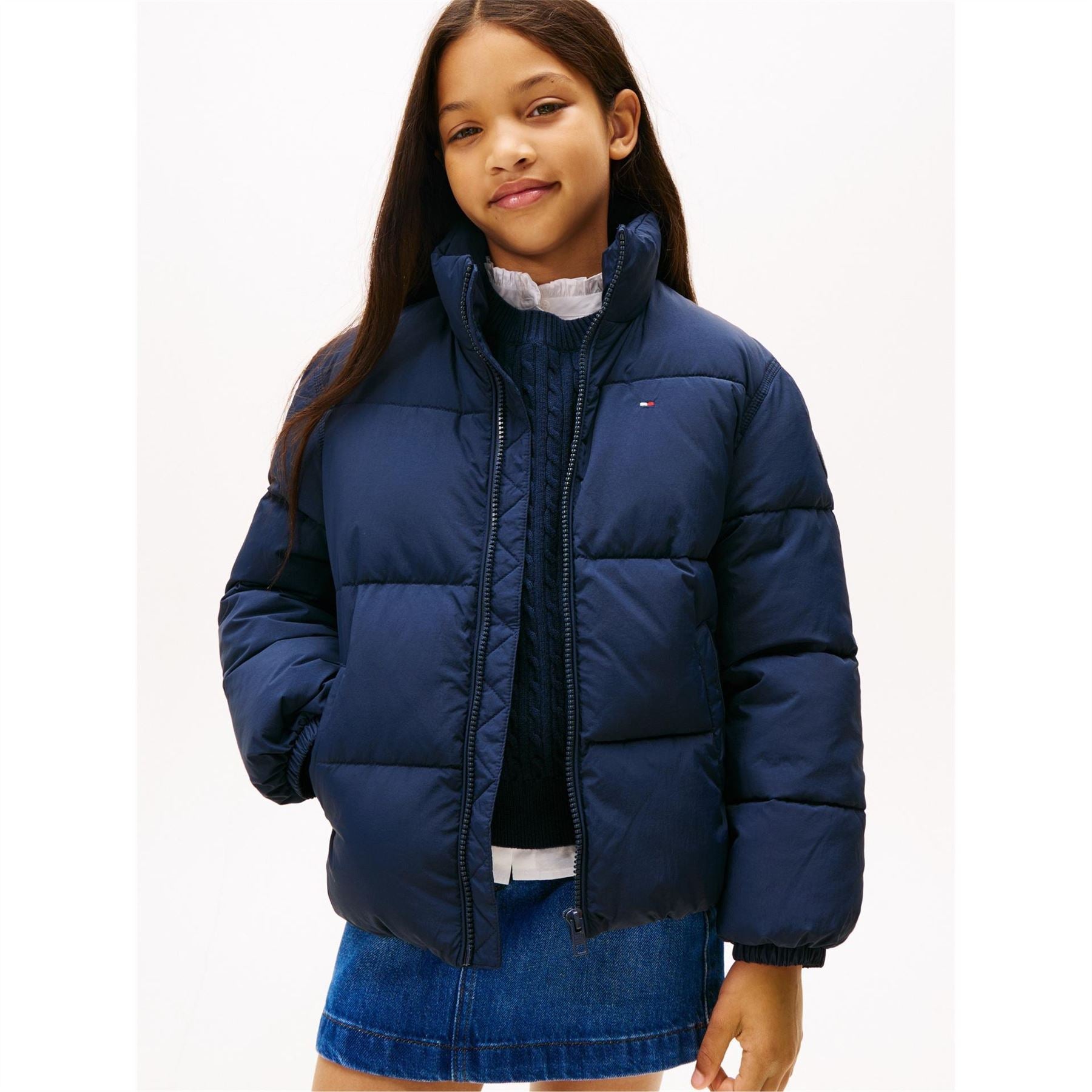 Tommy Hilfiger Kids Flag Shorts Puffer Jacket