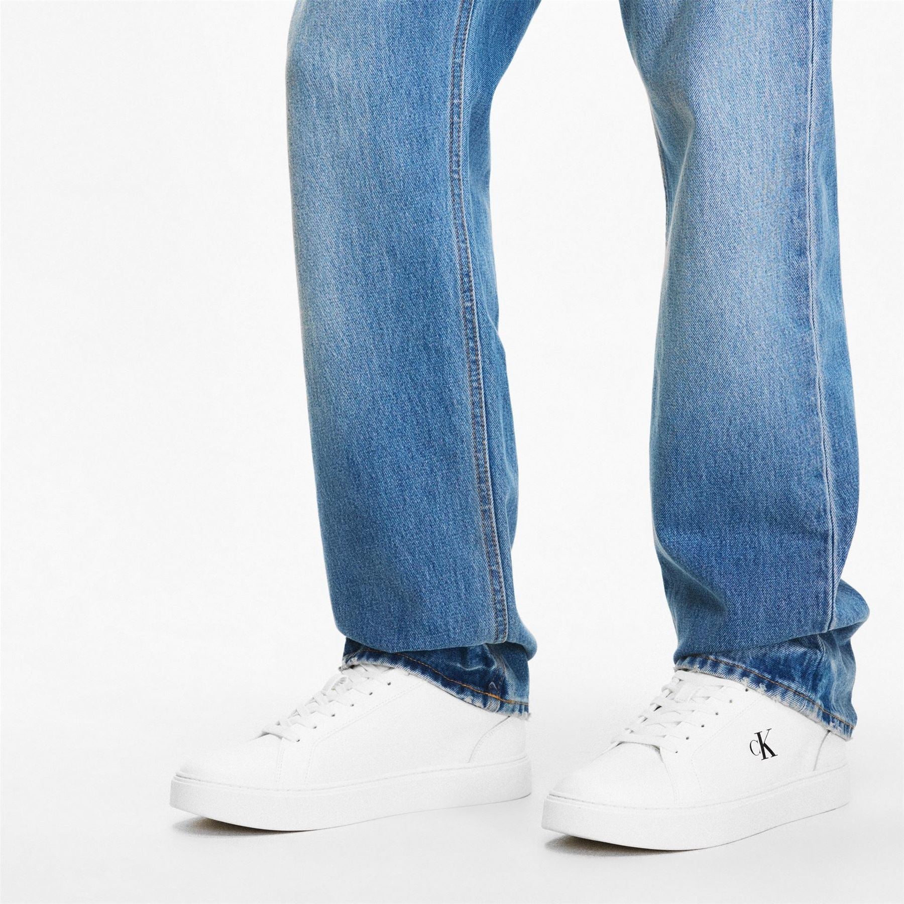 Calvin Klein Classic Cup Logo Print Low Top Sneakers