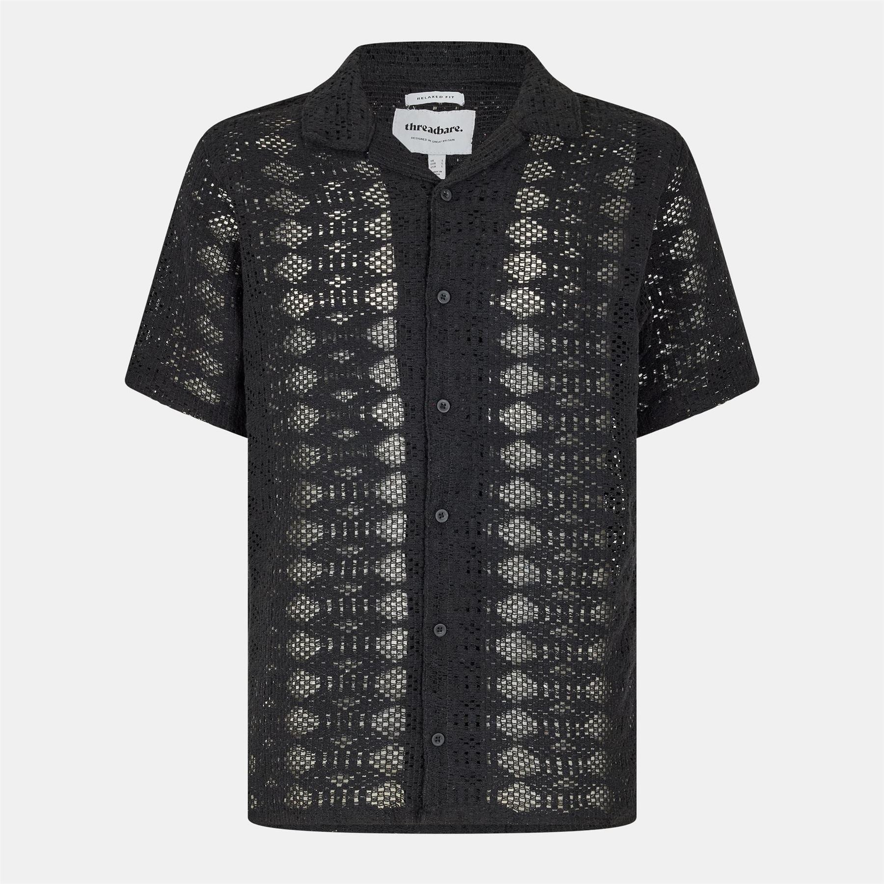 Threadbare Rackes Regular Fit Short Sleeve Shirt