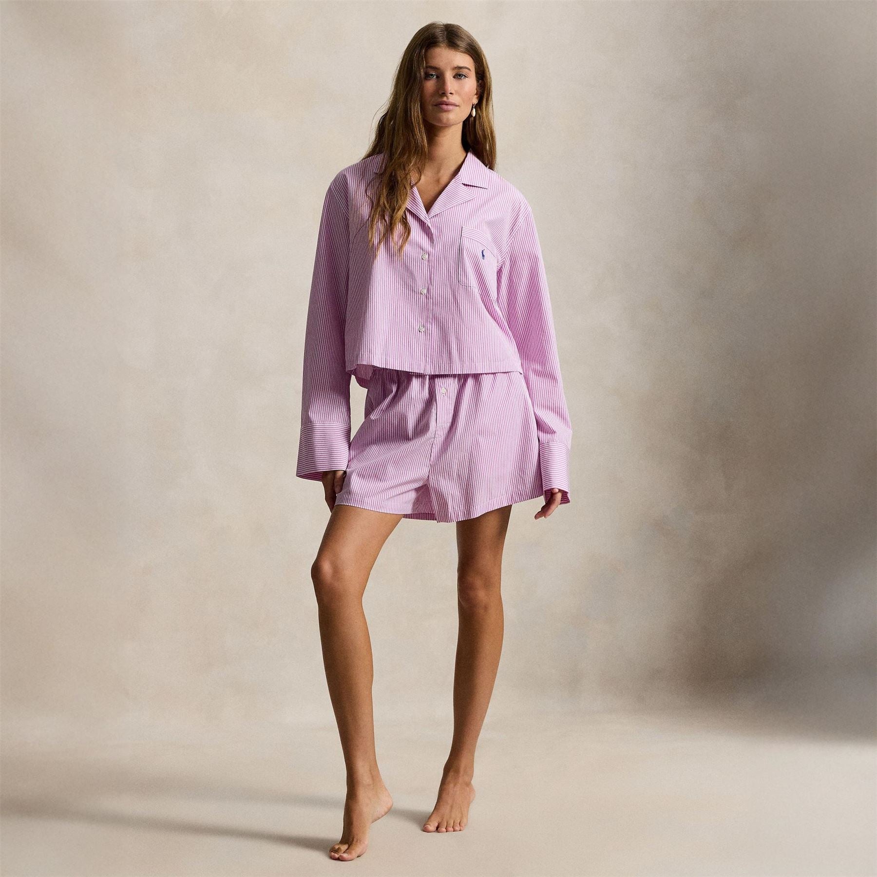 Polo Ralph Lauren Crop Box Short Sleeve Pyjama Set