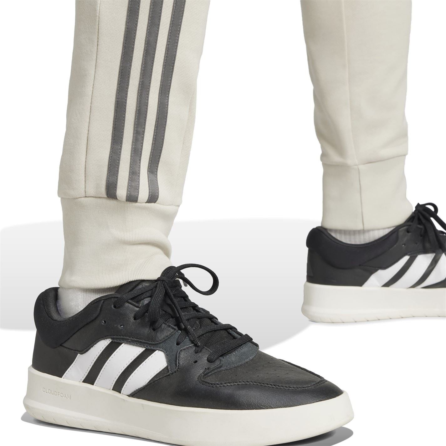 adidas Essentials French Terry Tapered Cuff 3  Stripes Joggers