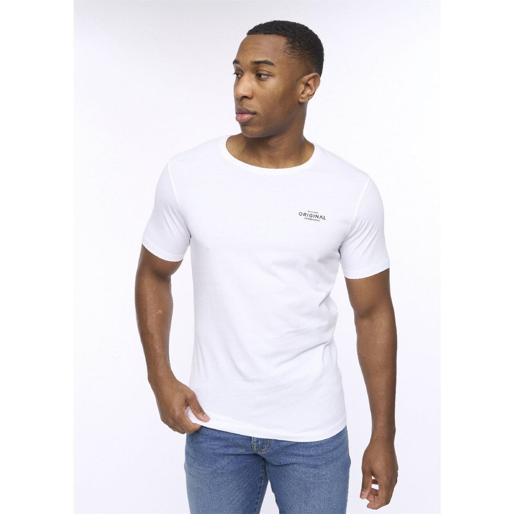 Crosshatch Pack Of Basic Standard T-Shirts