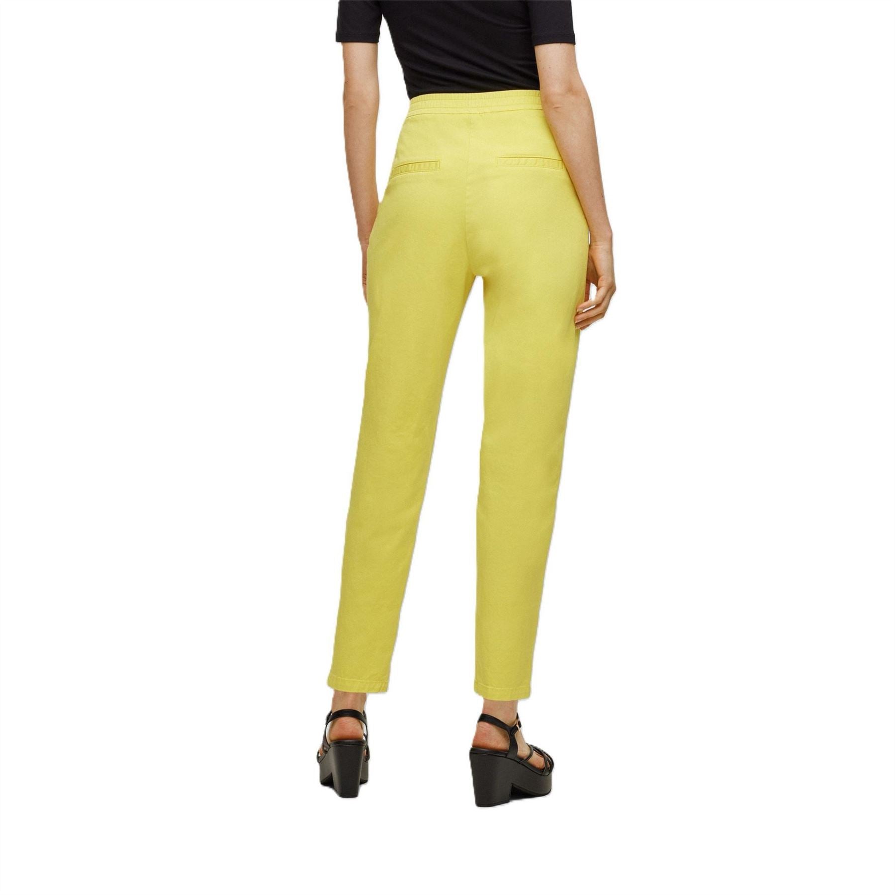 Boss Tolinda D Solid Patterned Straight Trousers
