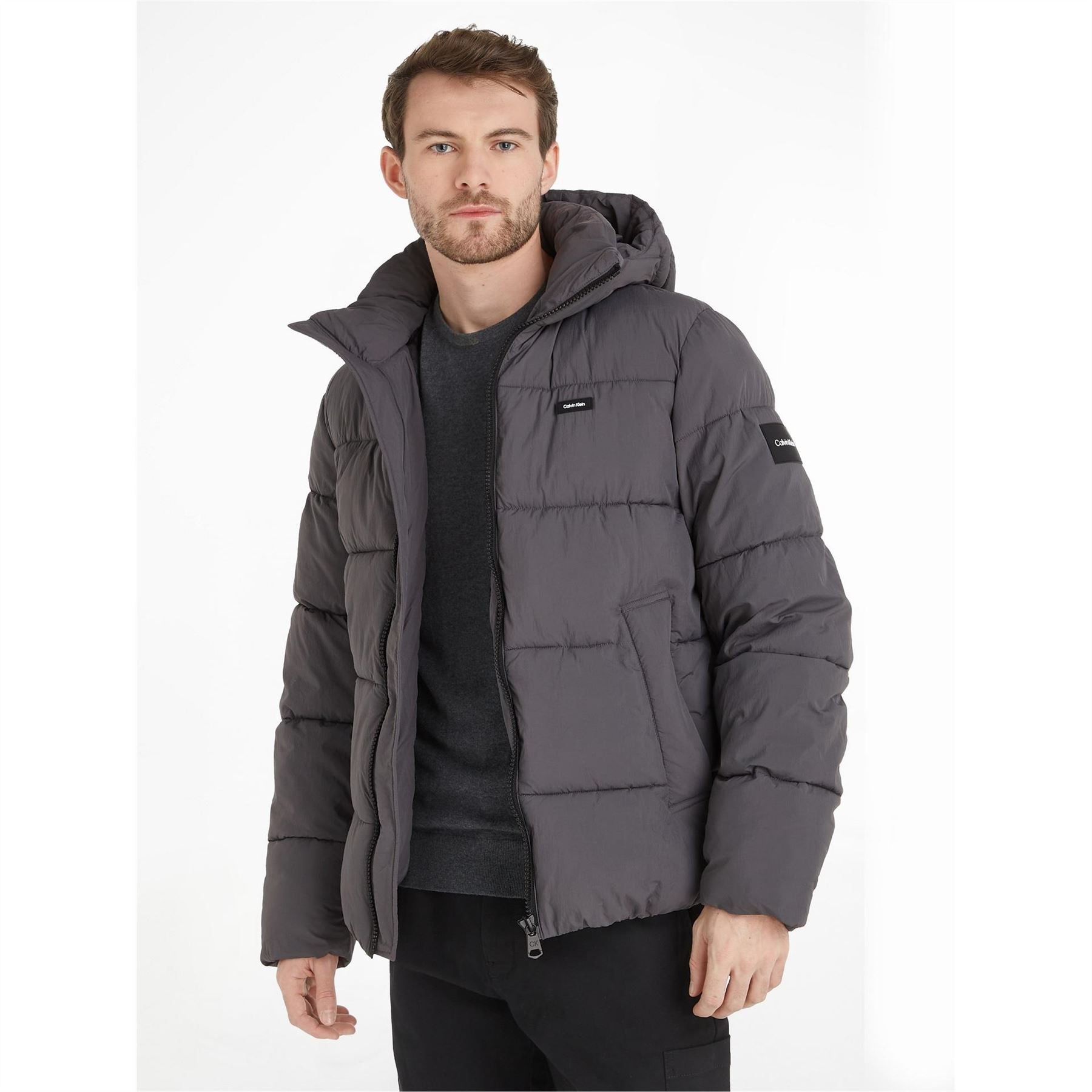 Calvin Klein Crinkle Nylon Short Puffer Jacket