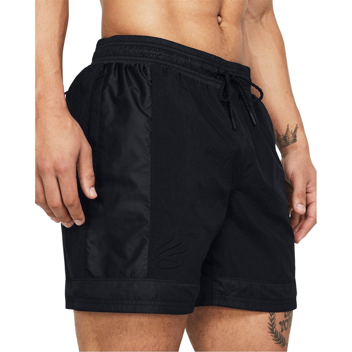 Under Armour Mens Armour Curry Woven Short Tracksuit Bottom