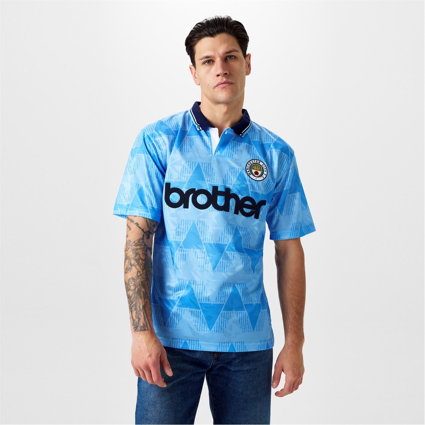 Score Draw Manchester City 89 Home Shirt Adults