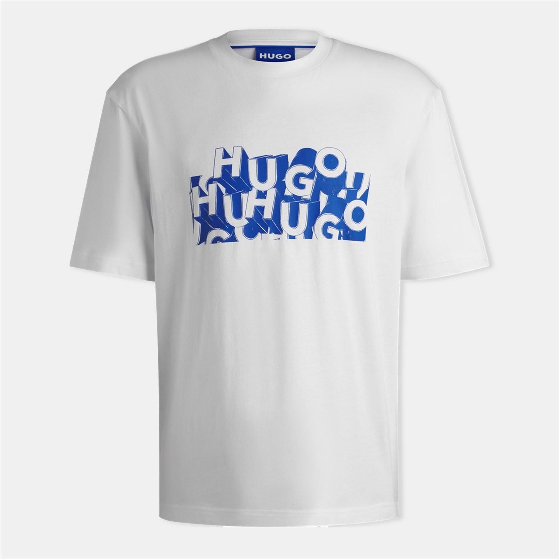 Hugo Regular Fit Crew Neck Lettering T-Shirt
