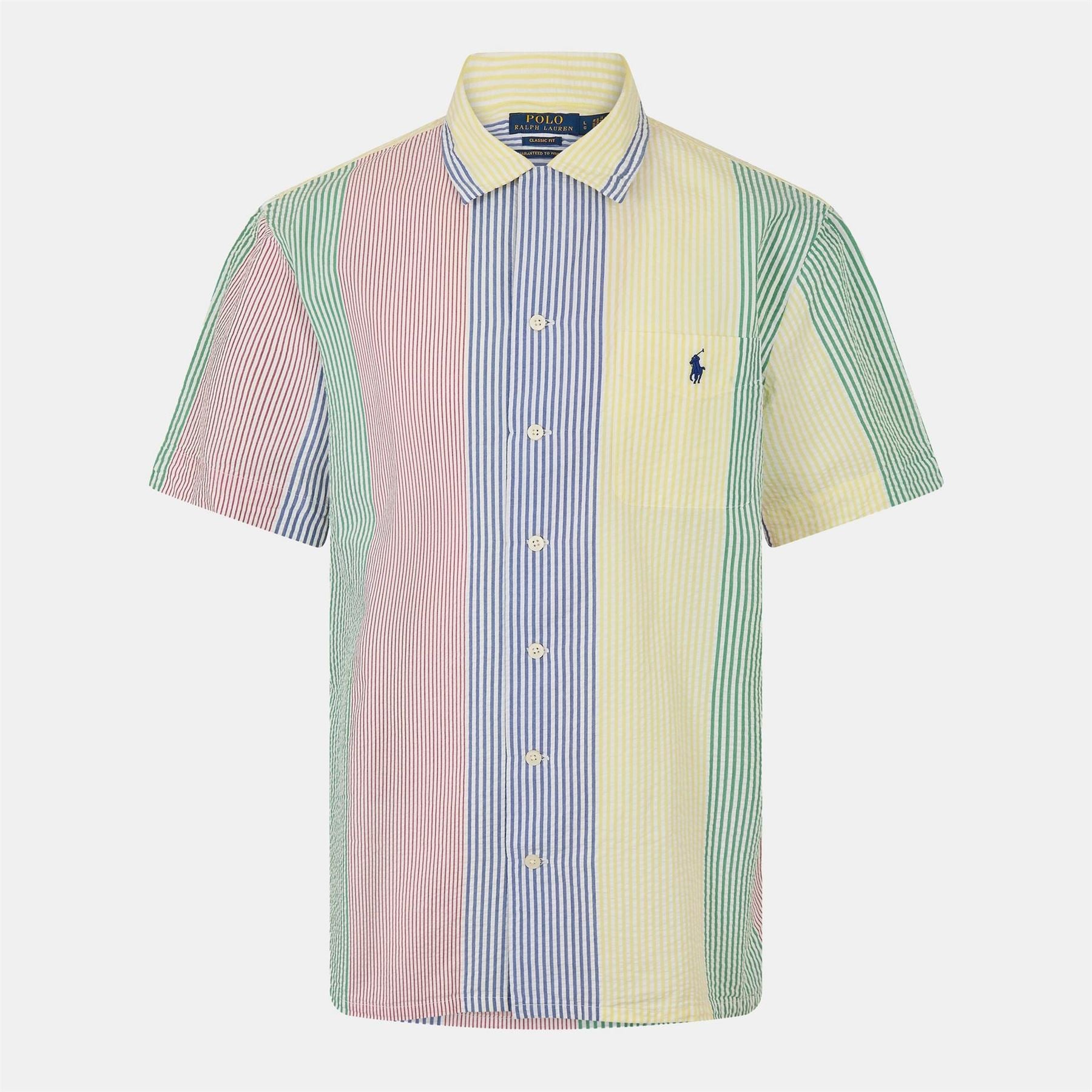 Polo Ralph Lauren Fun Seersucker Short Sleeve Patterned Shirt