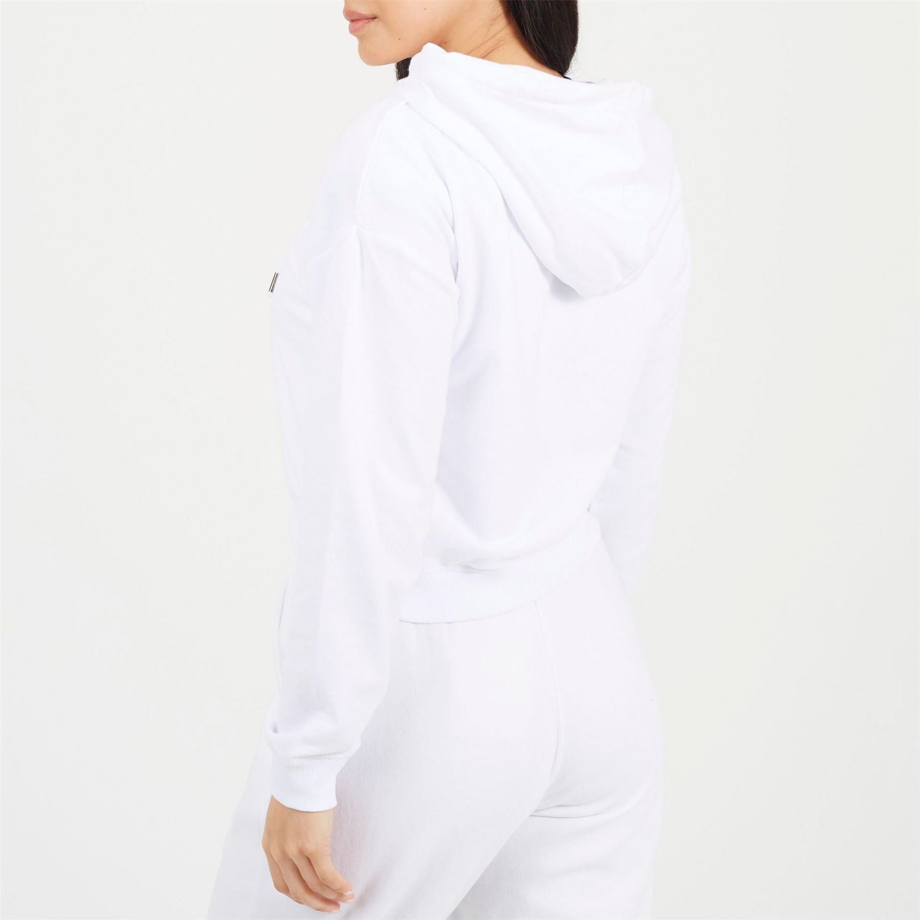 Brave Soul Cropped Zip Through Hoodie With Pockets