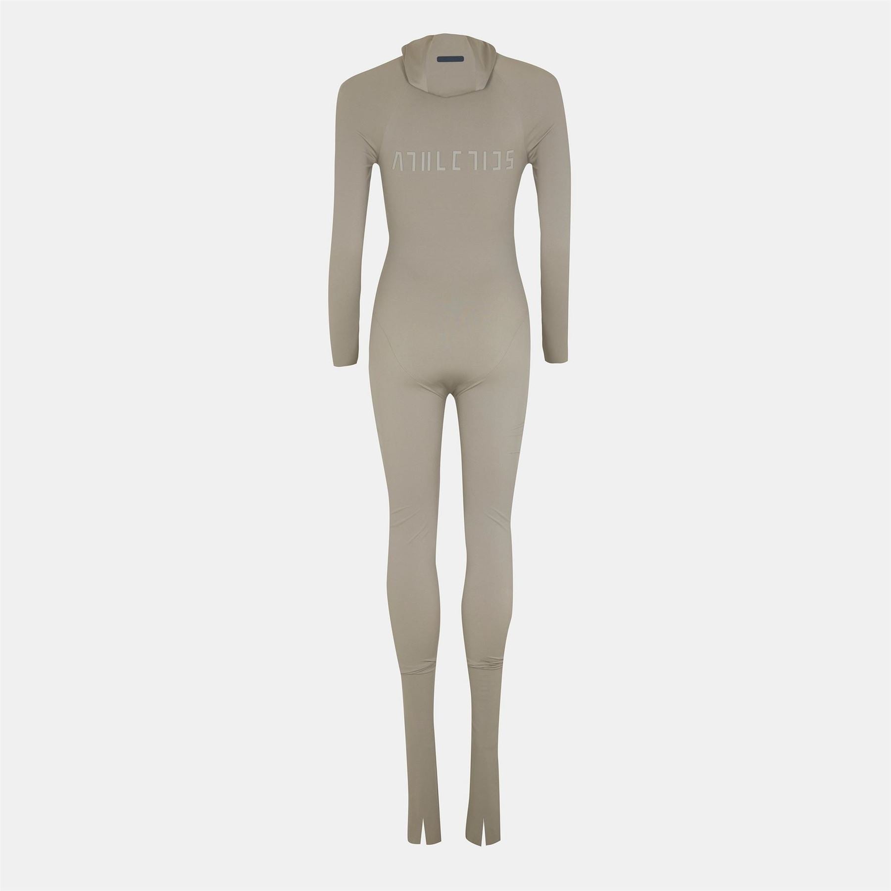 adidas Zip Neck Long Sleeve Solid Patterned Jumpsuit