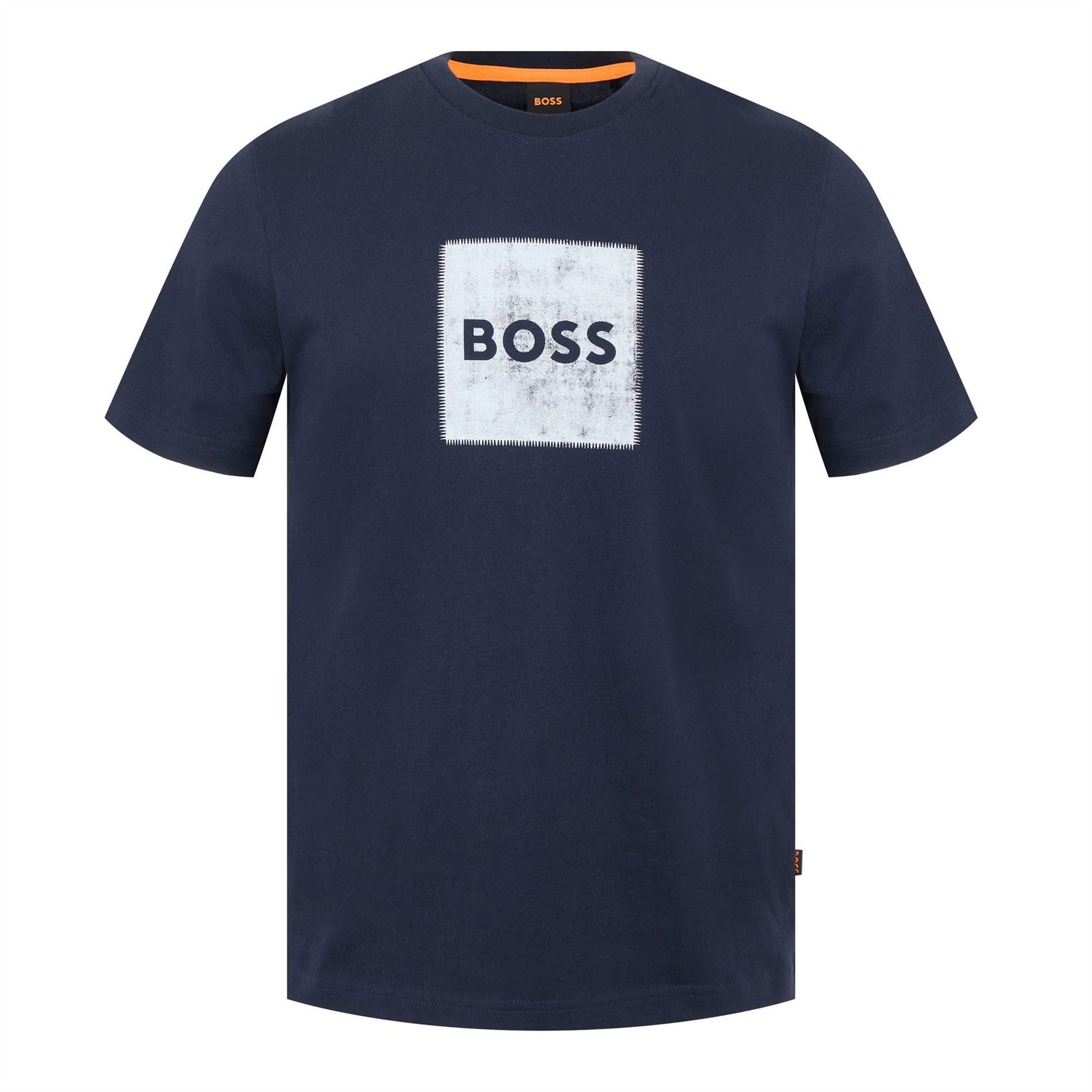 Boss Orange Box Logo Cotton Short Sleeve T-Shirt