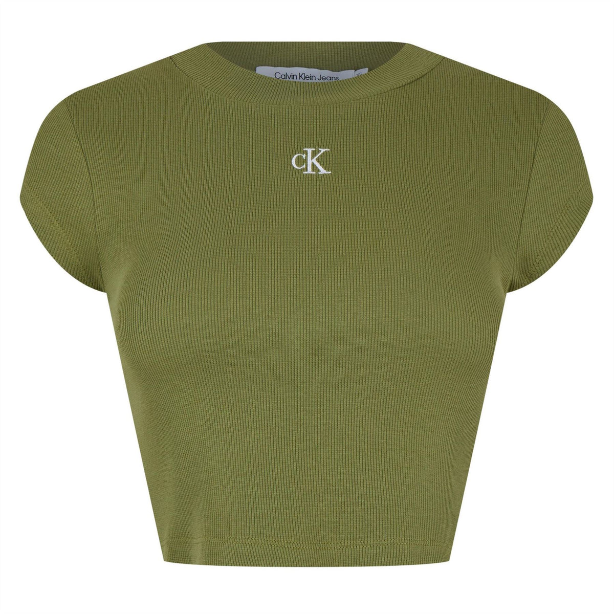 Calvin Klein Jeans Rib Cropped T-Shirt