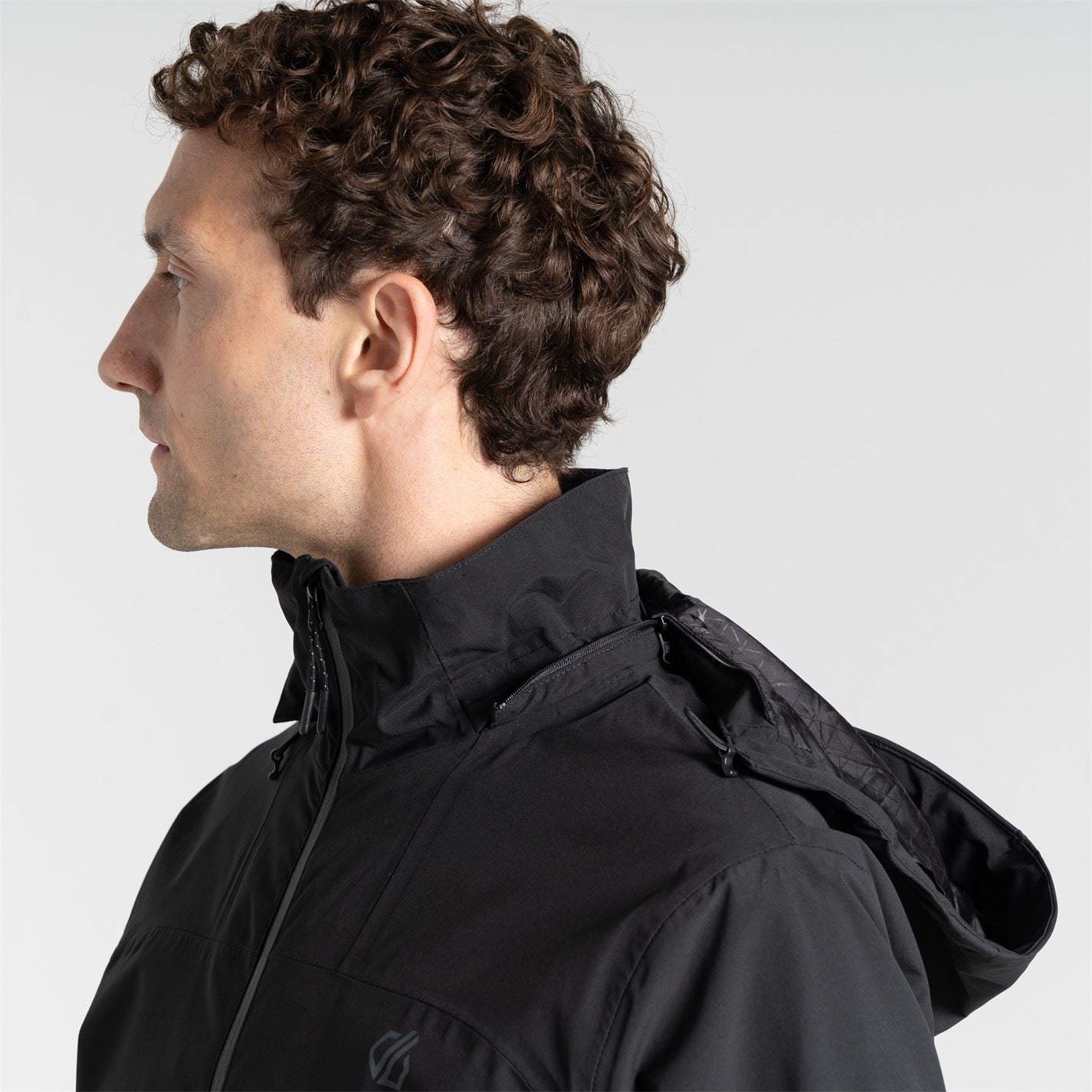 Dare 2b Switch Out Hooded Rain Jacket with Zipped Pocket