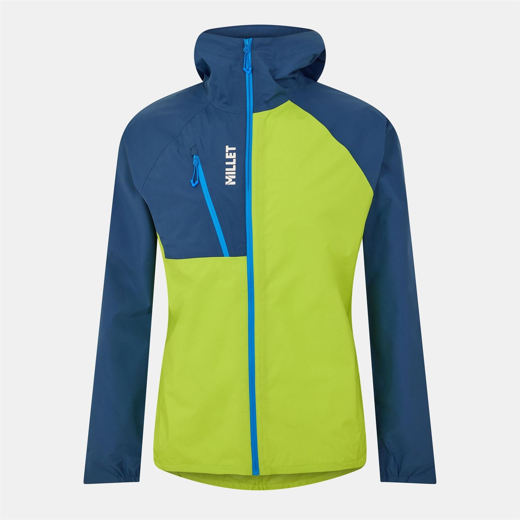 Millet Intense Hooded Neck Color Block Rain Jacket
