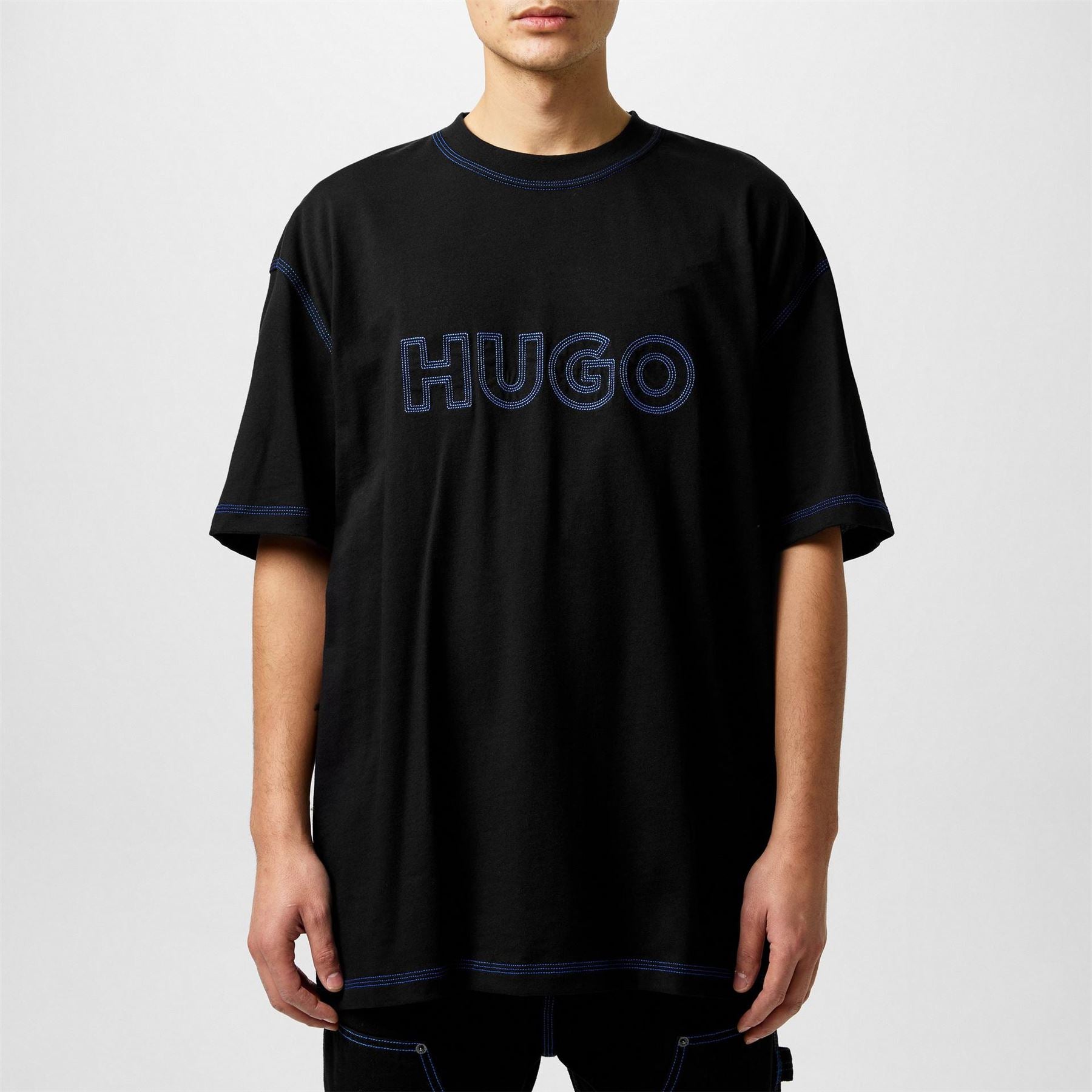 Hugo Regular Fit Crew Neck Lettering T-Shirt