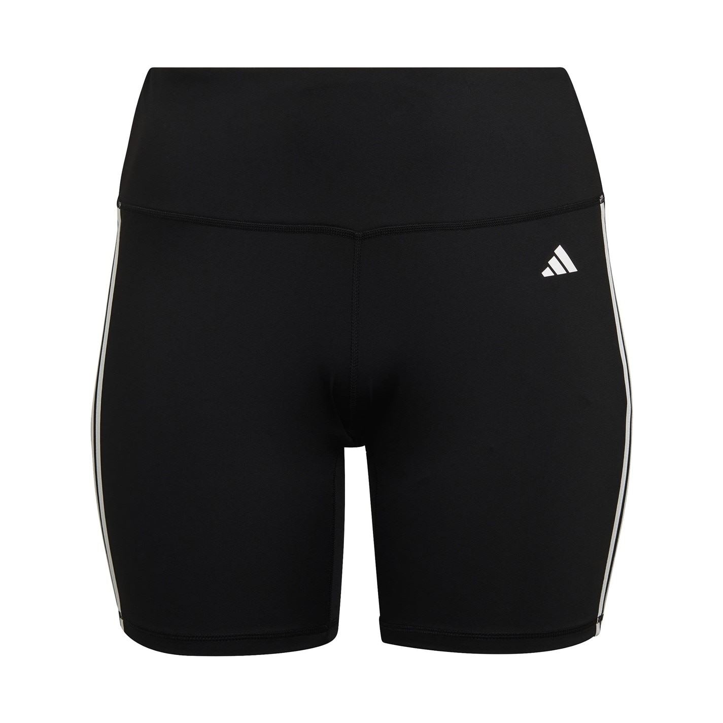 adidas Womens Training Essentials 3 Stripes High Waisted Short Leggings (plus Size)