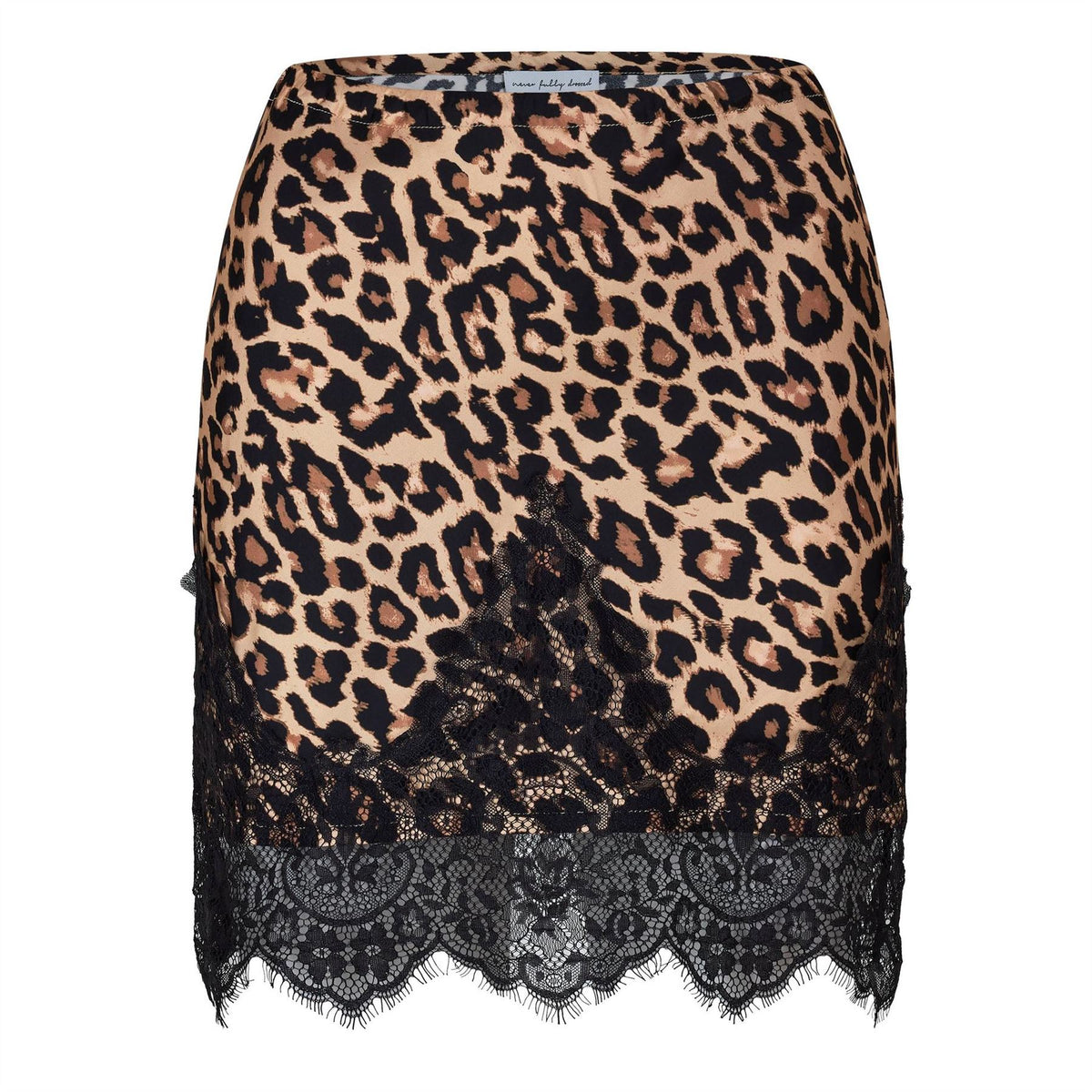 Never Fully Dressed Maeva Mini Leopard Patterned Pencil Skirt