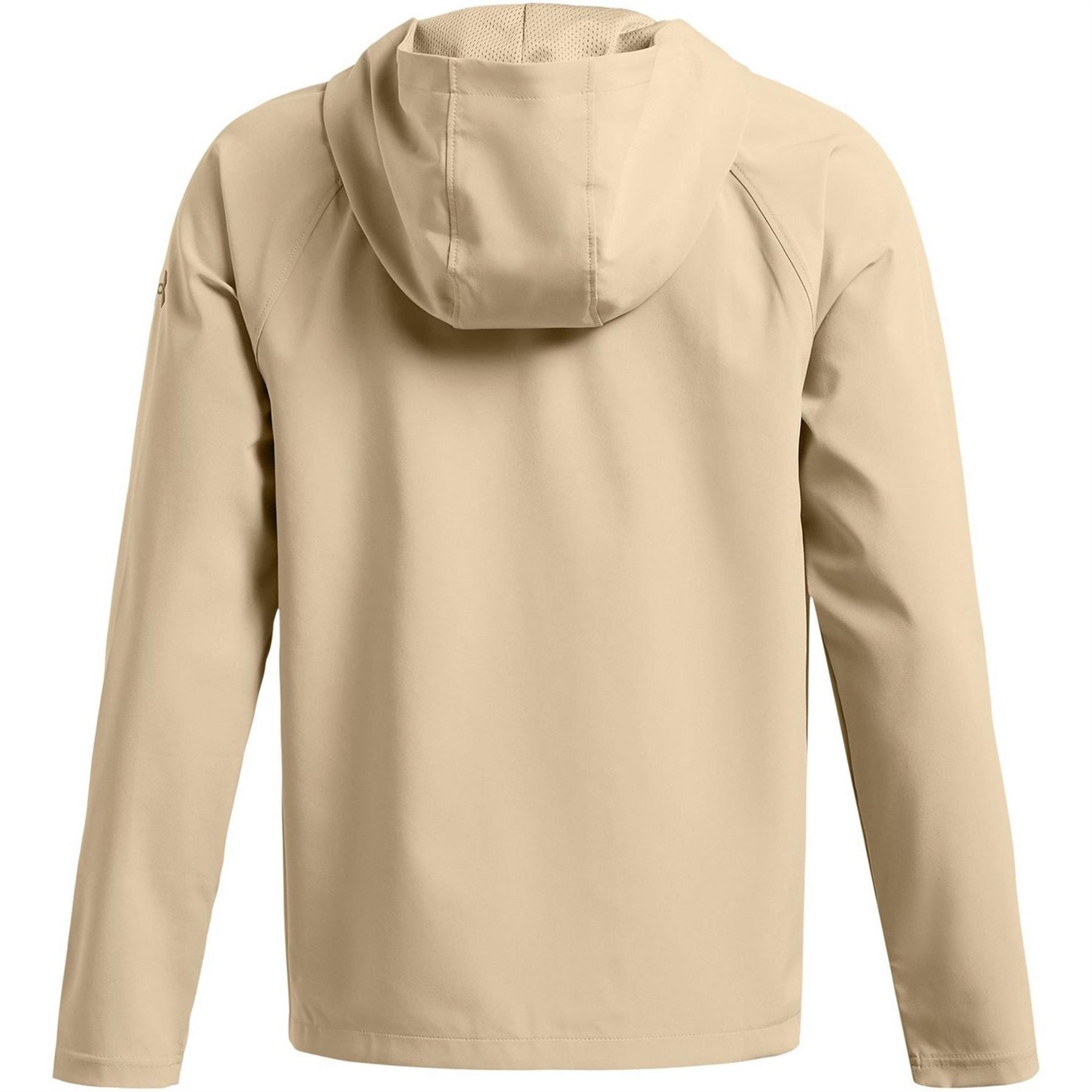 Under Armour Solid Patterned Hooded Full Zipper Fleece Jacket