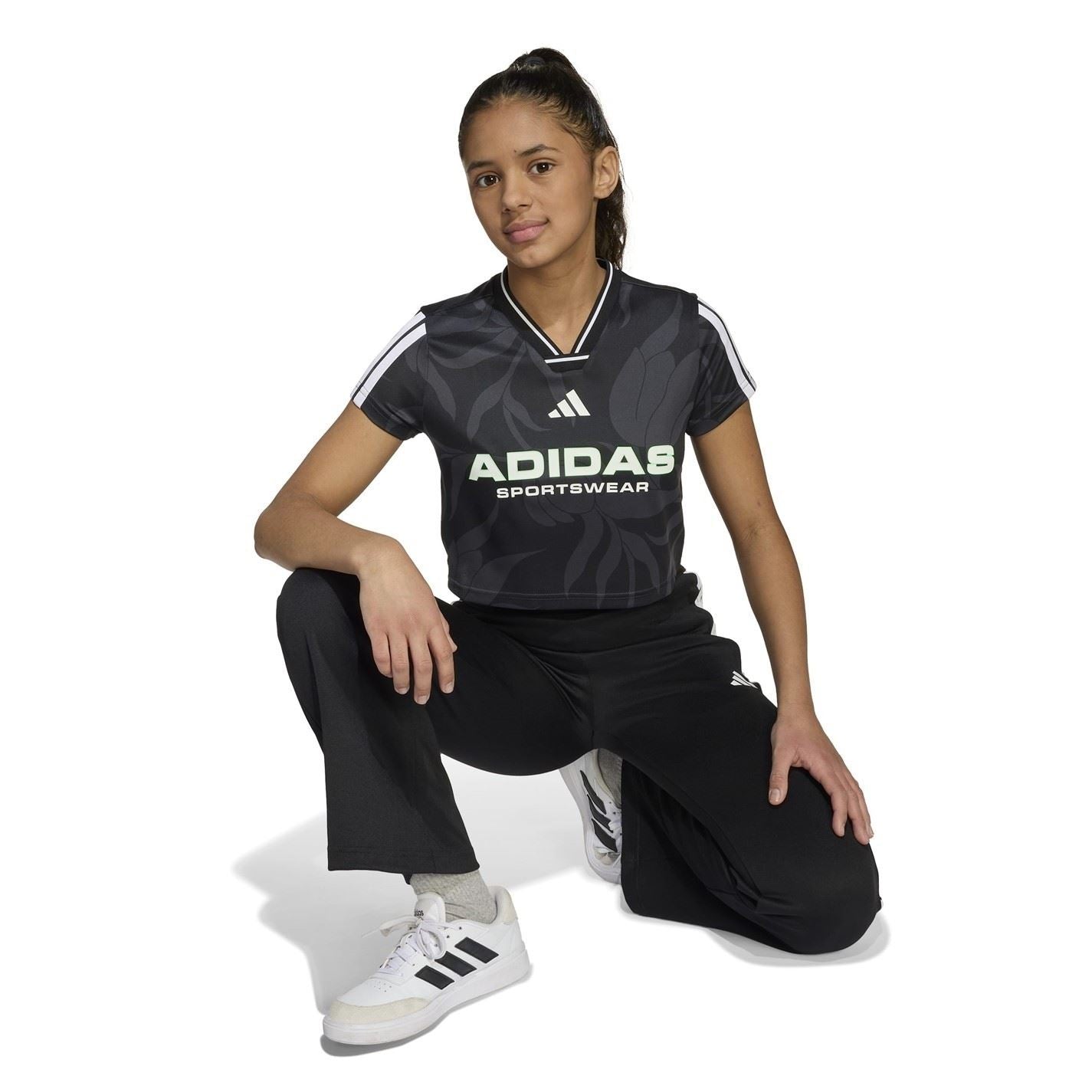 adidas House Of Tiro Colors Of Football Crop T-Shirt Juniors