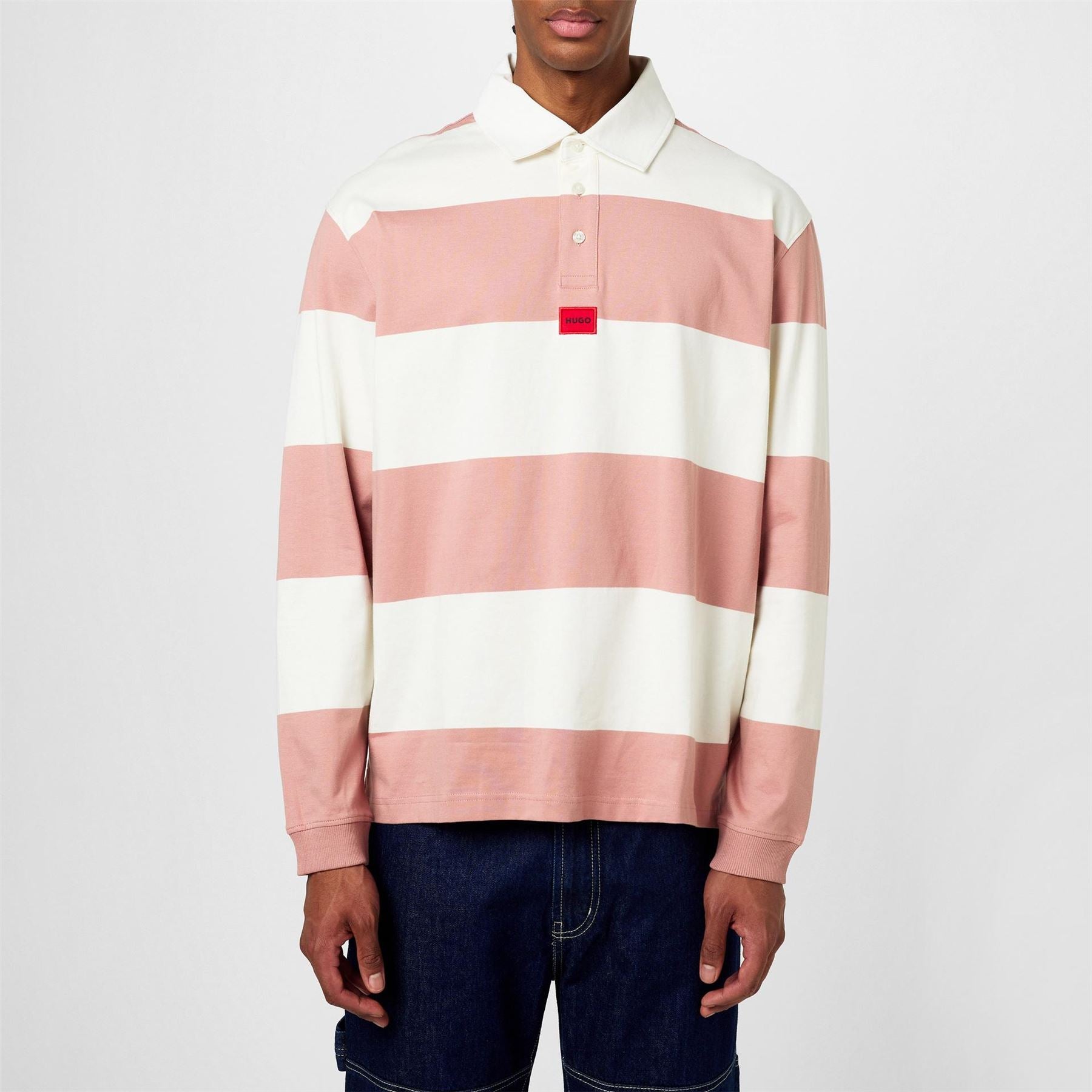 Hugo Diragbi Cotton Short Sleeve Rugby Polo Shirt