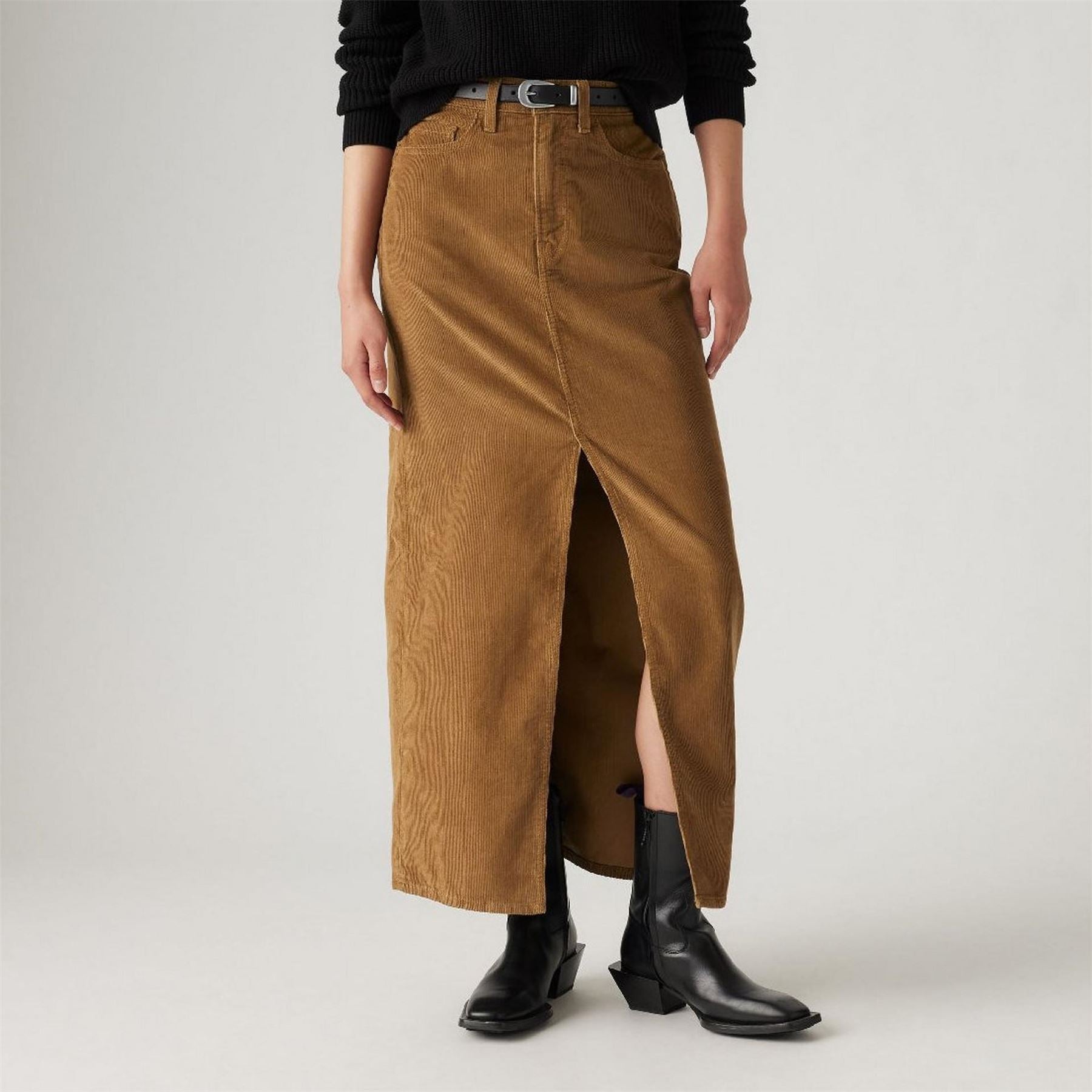Levis Ankle Column Denim Skirt