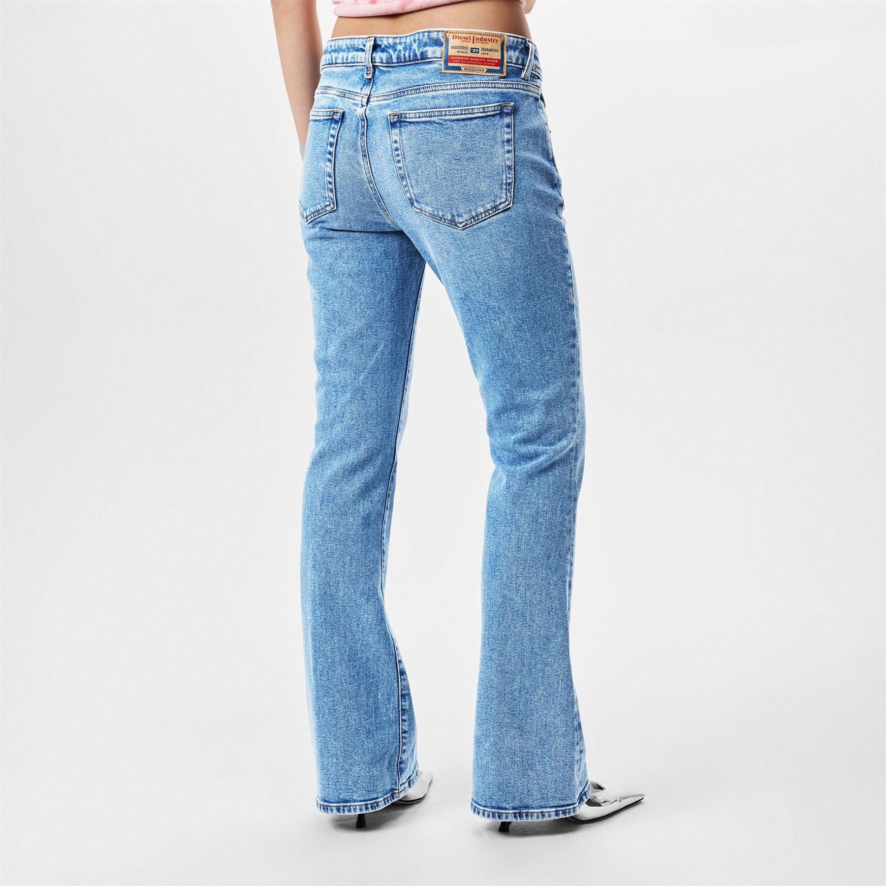 Diesel 1969 Eby Wide Leg Regular Fit Jeans