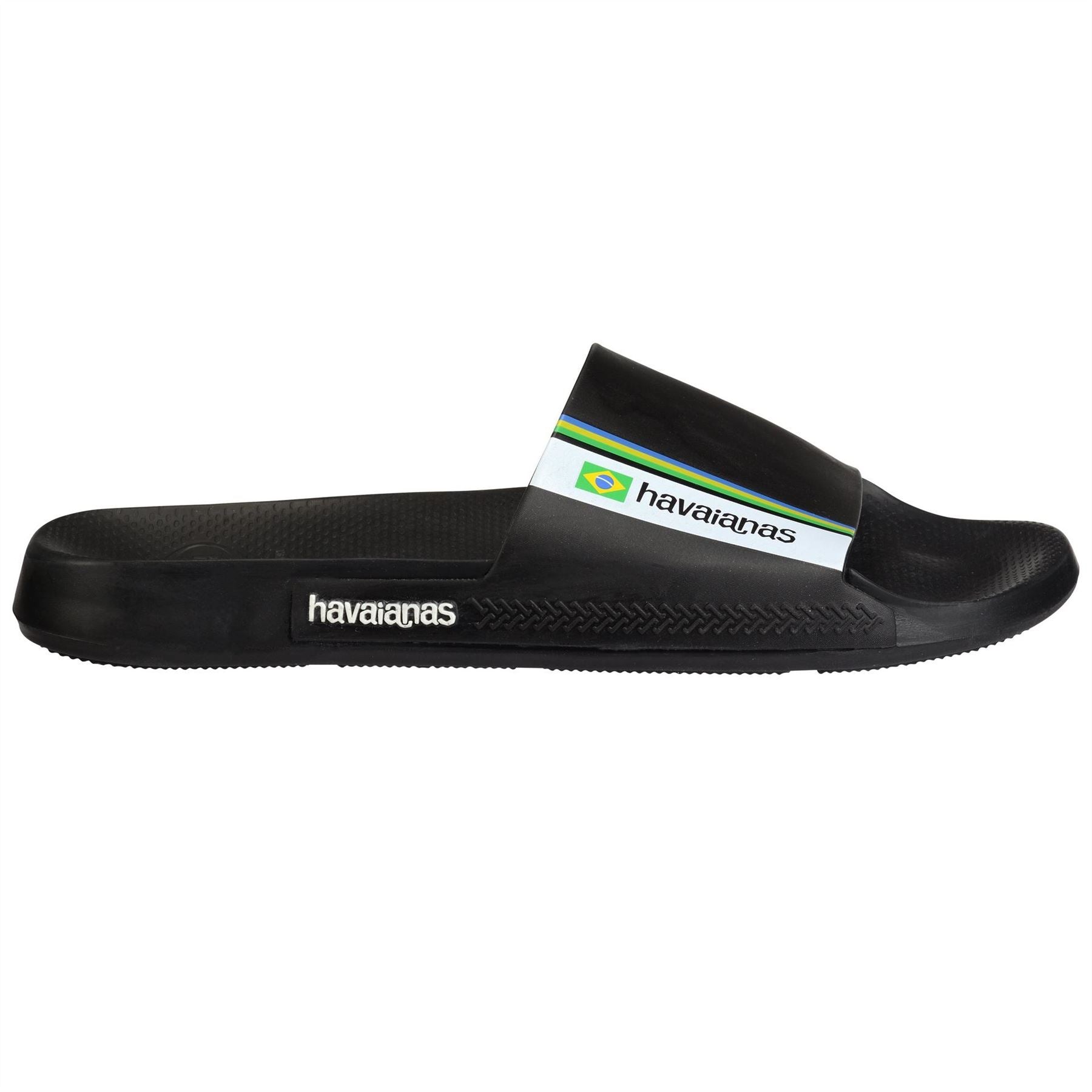 Havaianas Hav. Slide Brasil Black 33 34 Flip Flops Womens