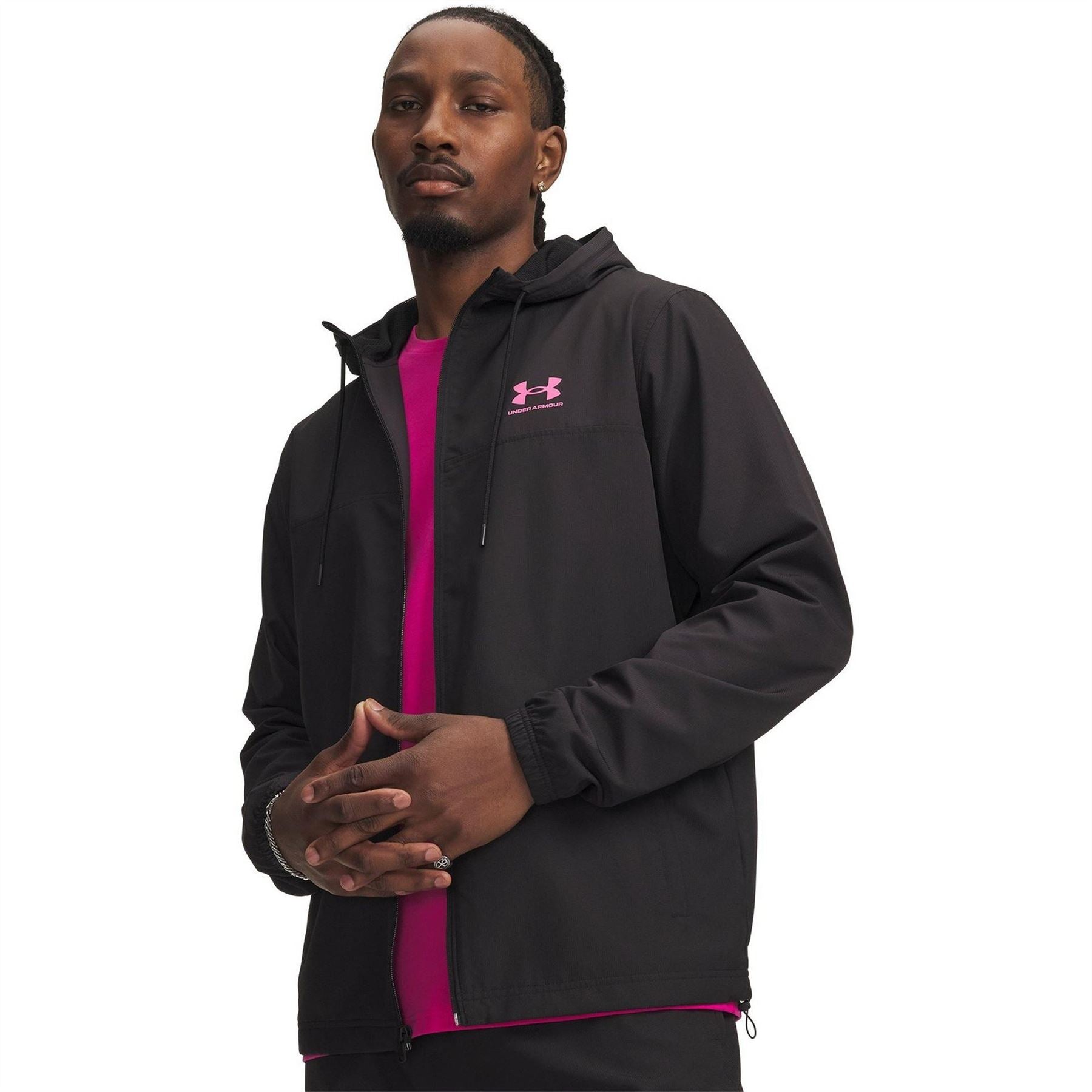 Under Armour  Sportstyle Water Resistant Wind Resistant Long Sleeve Windbreaker