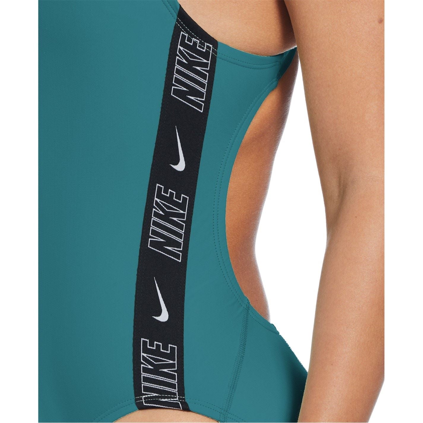 Nike Women's Logo Tape Fastback One Piece Swimsuit