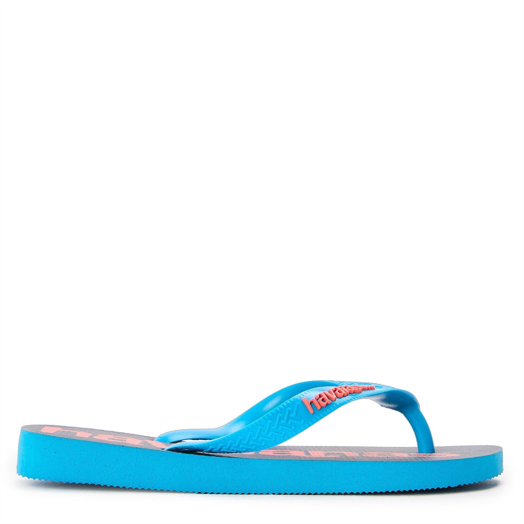 Havaianas Womens Hav. Top Logomania 2 Turquoise 35 3 Flip Flops
