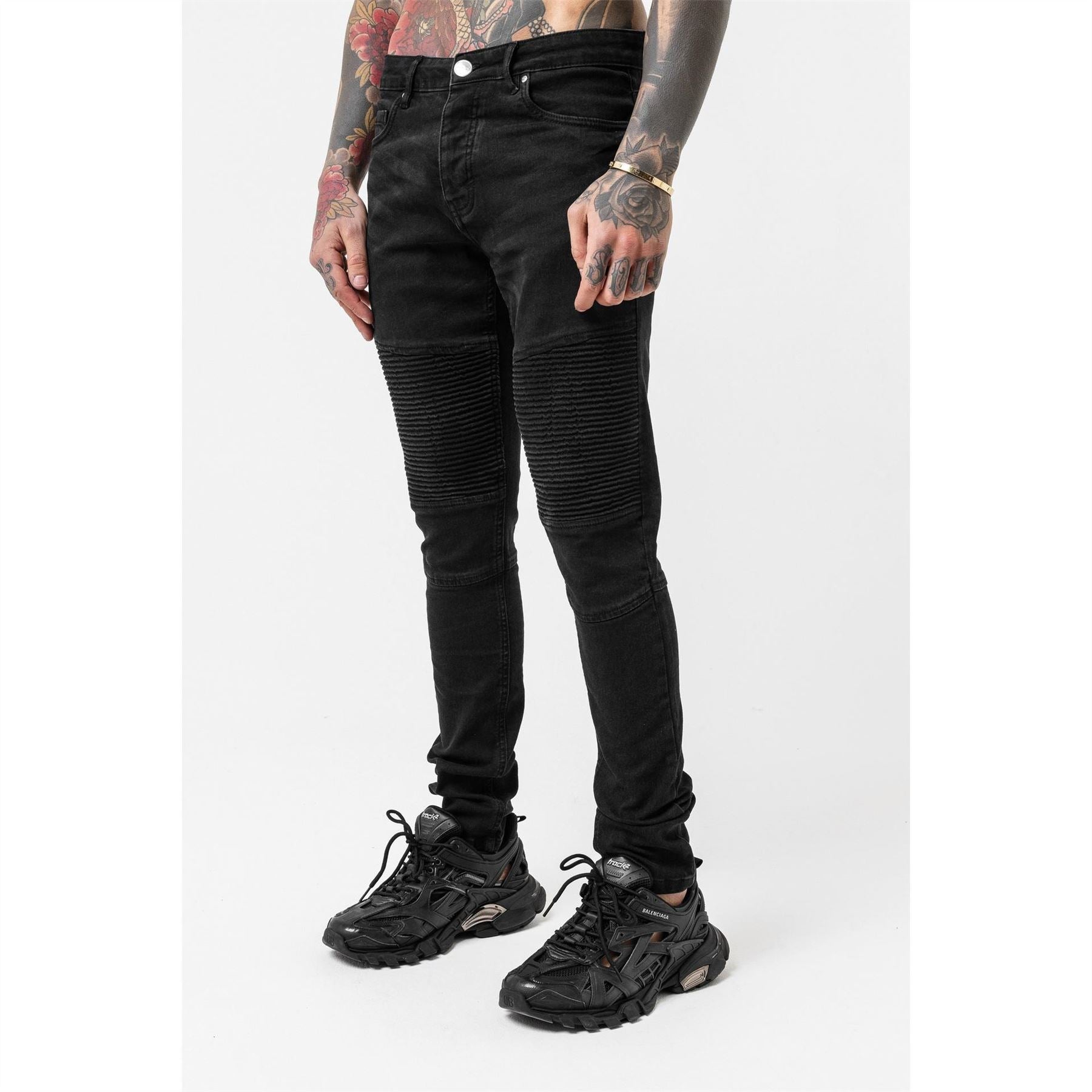 Good For Nothing Biker Jean Black