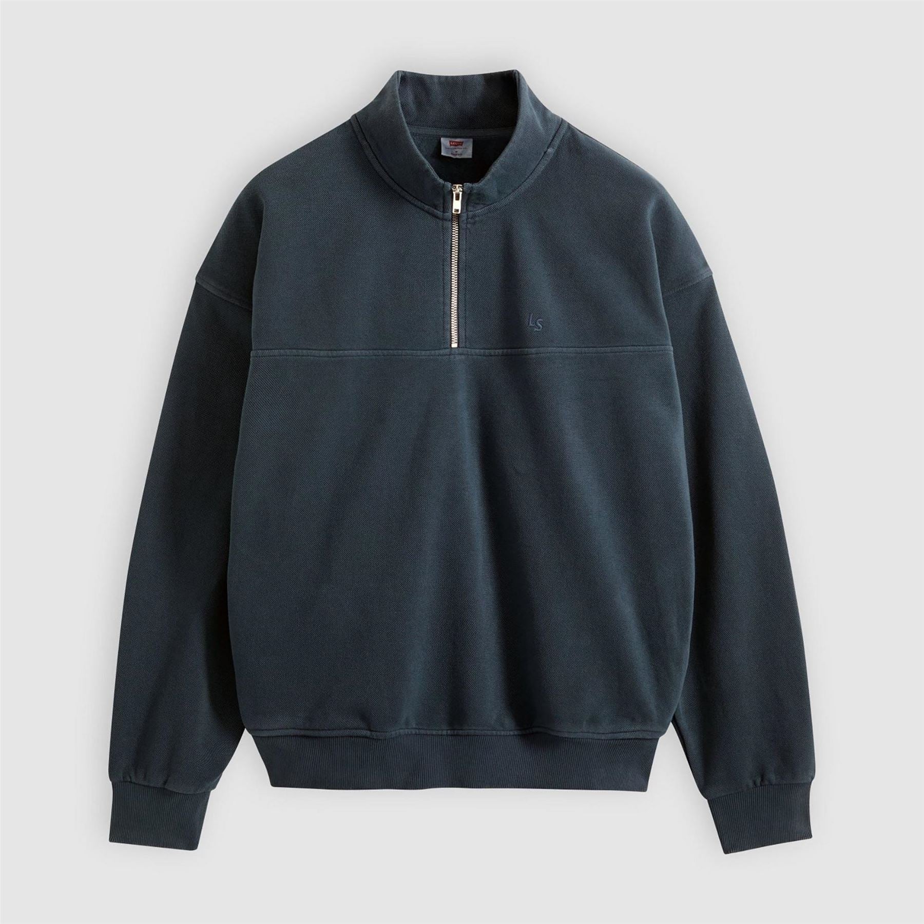 Levis Marina Cotton 1 4 Zip Oversized Fit Fleece Top