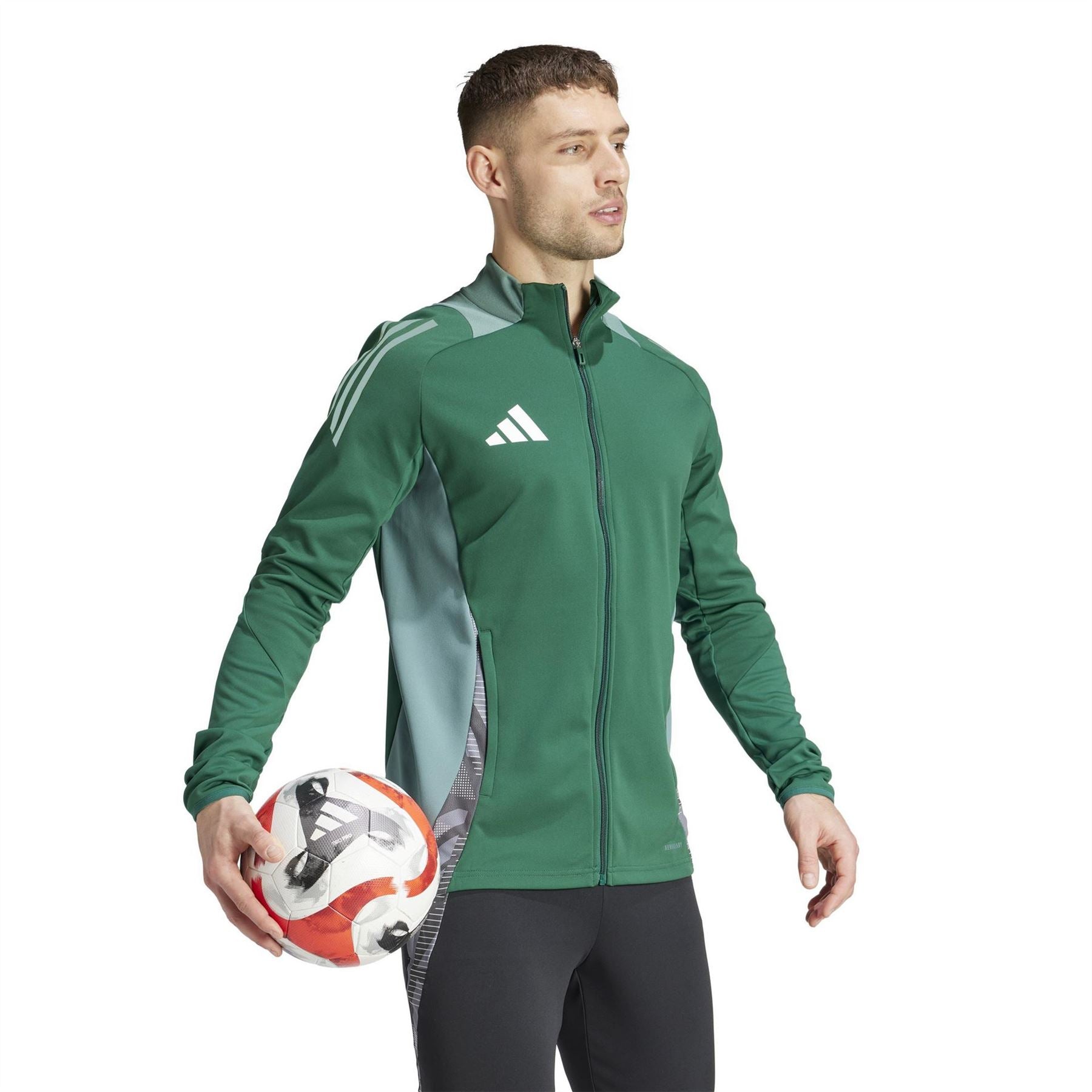 adidas Tiro24 Athletic Mock Neck Long Sleeve Jersey Top