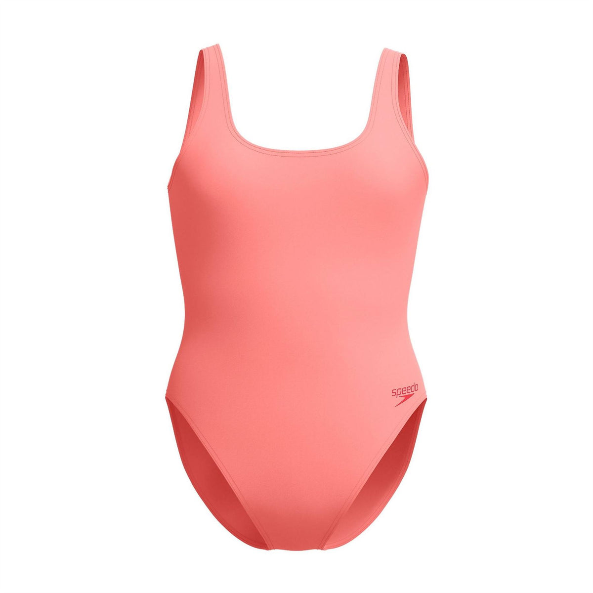 Speedo Textured Deep U Back High Leg One Piece Swimsuit