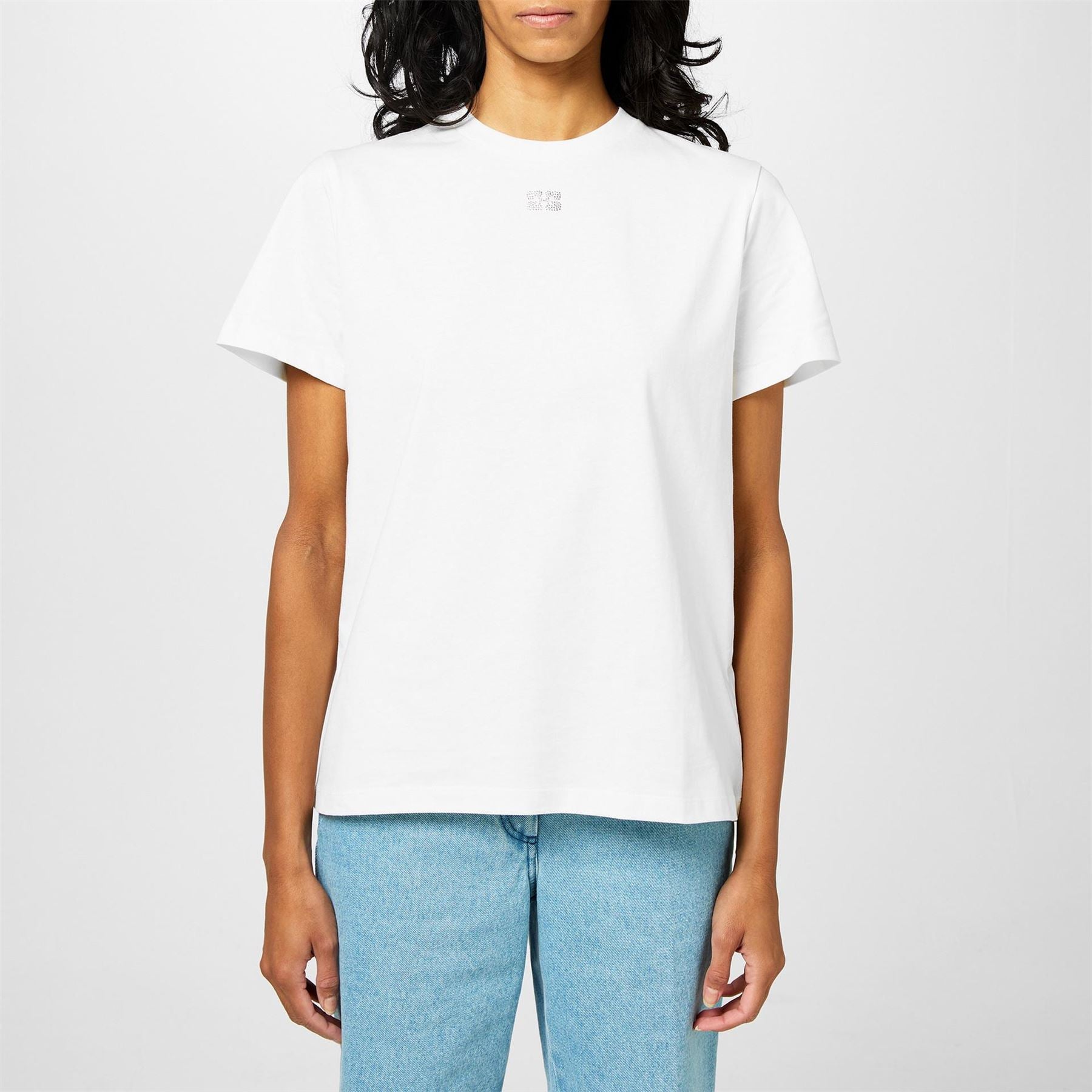 Ganni Rhinestone Regular Fit T-Shirt